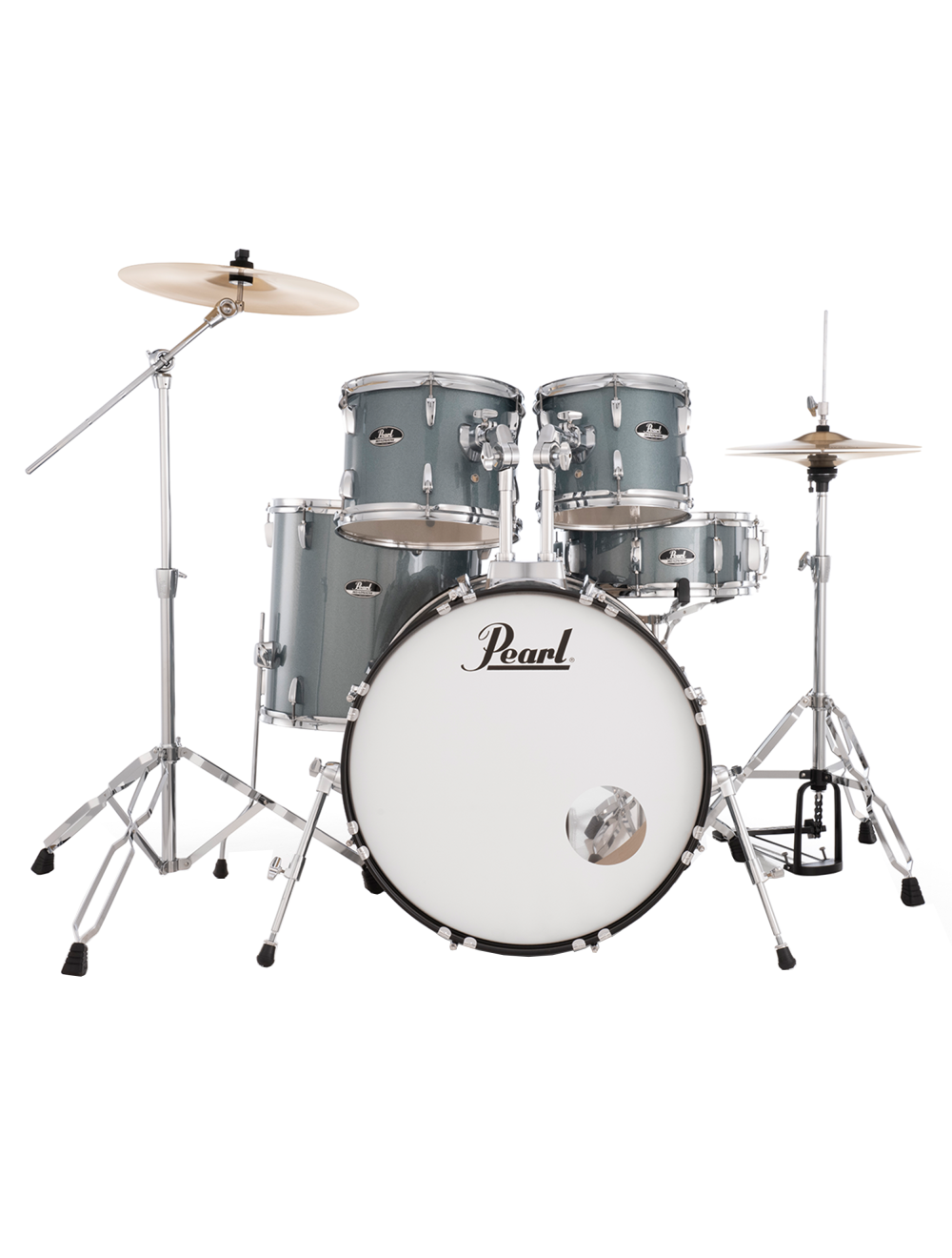 Pearl Roadshow 5-Piece Complete Drum Set w/22"x16" Kick - Charcoal - Open Box