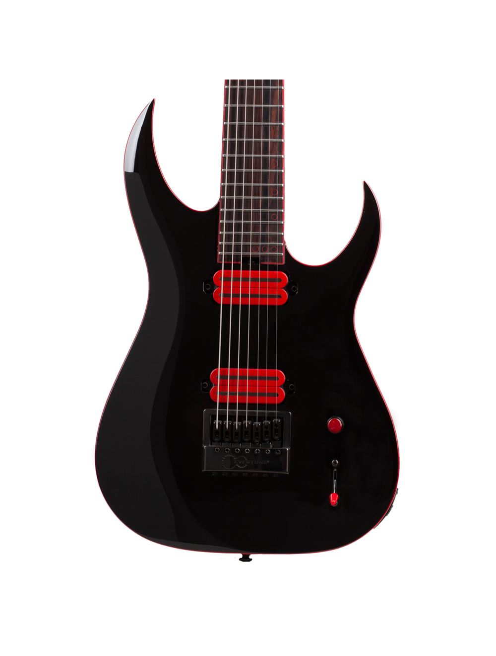 Schecter Sunset-7 ET Red Dawn 7-String Electric Guitar - Gloss Black - Open Box
