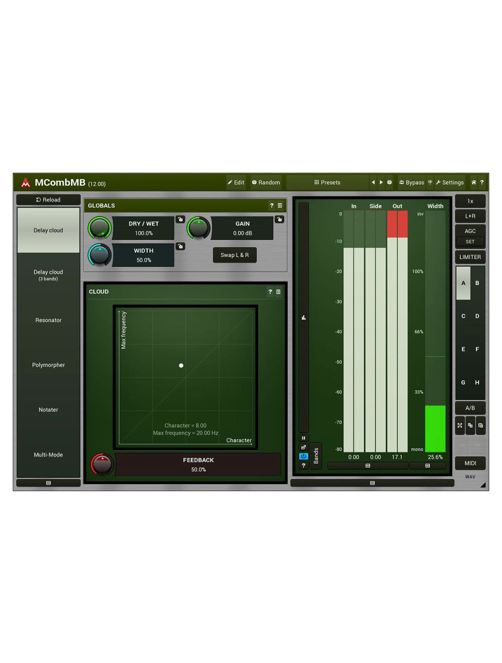 Melda MCombMB 4 Extraordinary Filters in Each Band