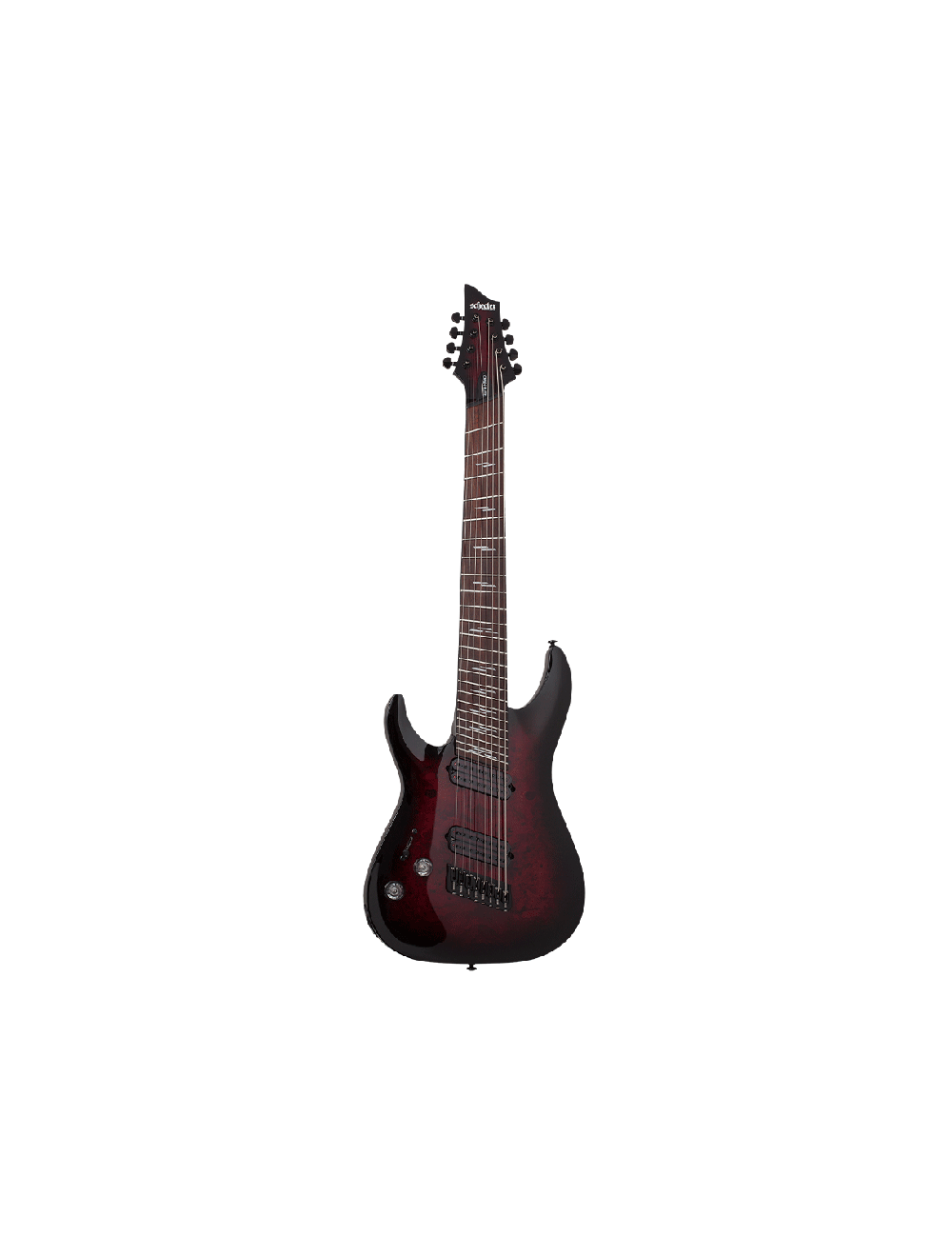 Schecter Omen Elite-8 LH Multiscale 8-String - Black Cherry Burst