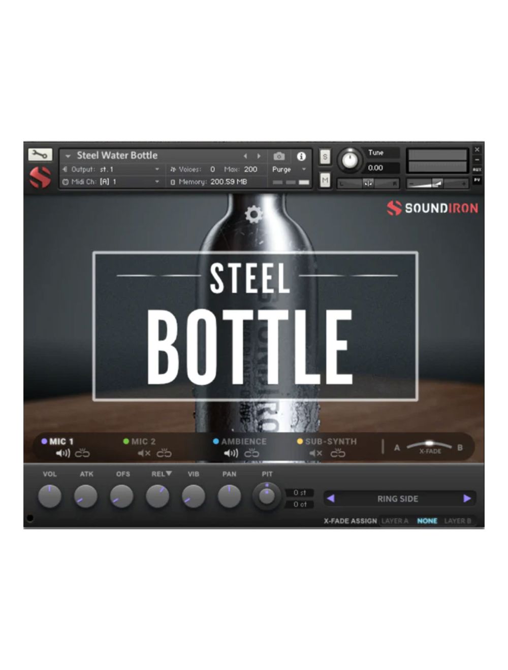 Soundiron Steel Water Bottle