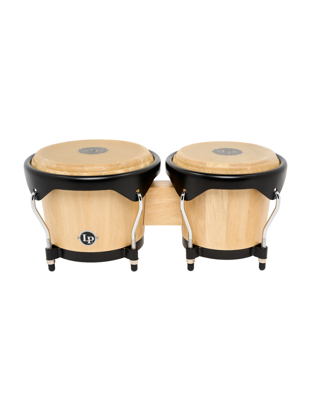 Latin Percussion 6"/7" City II Bongos - Mango Natural Black