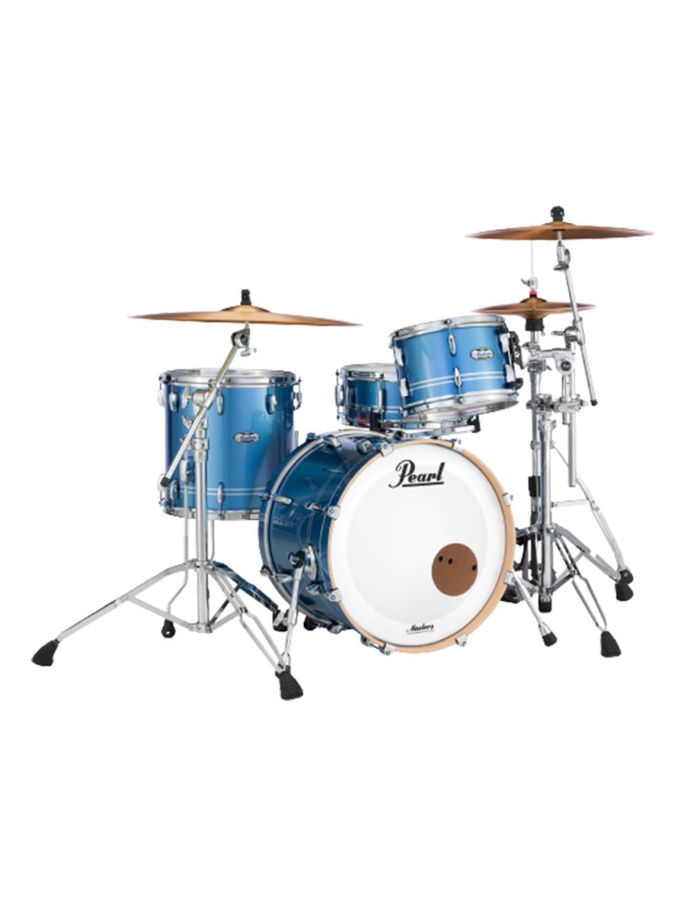 Pearl Masters Maple Complete 3-pc. Shell Pack - Chrome Contrail