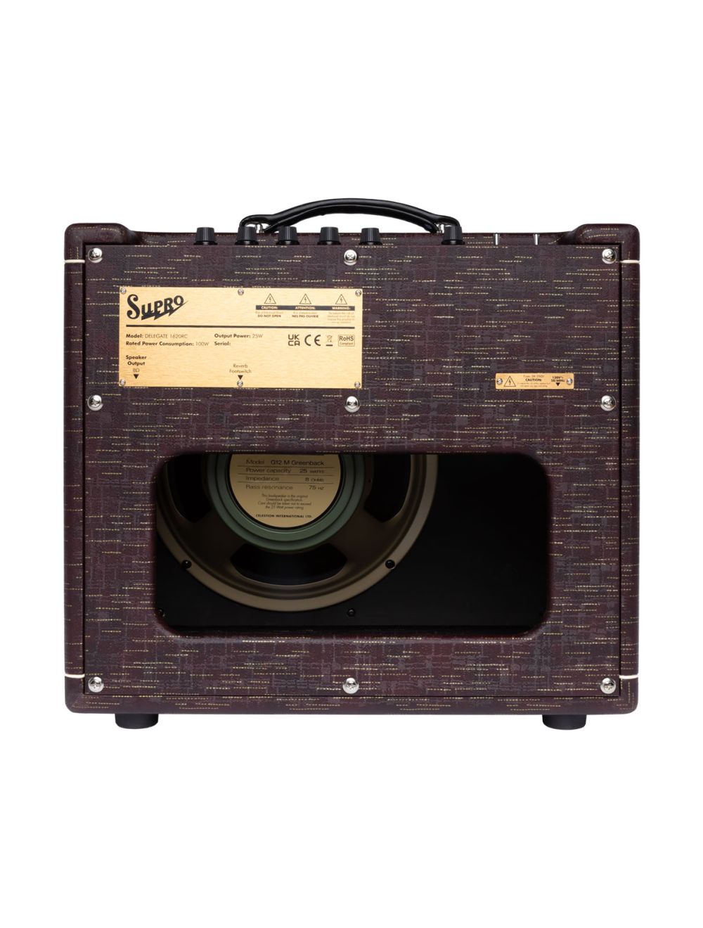 Supro Delegate 1x12" 25-Watt Tube Combo Amp w/Reverb - Burgundy Gold