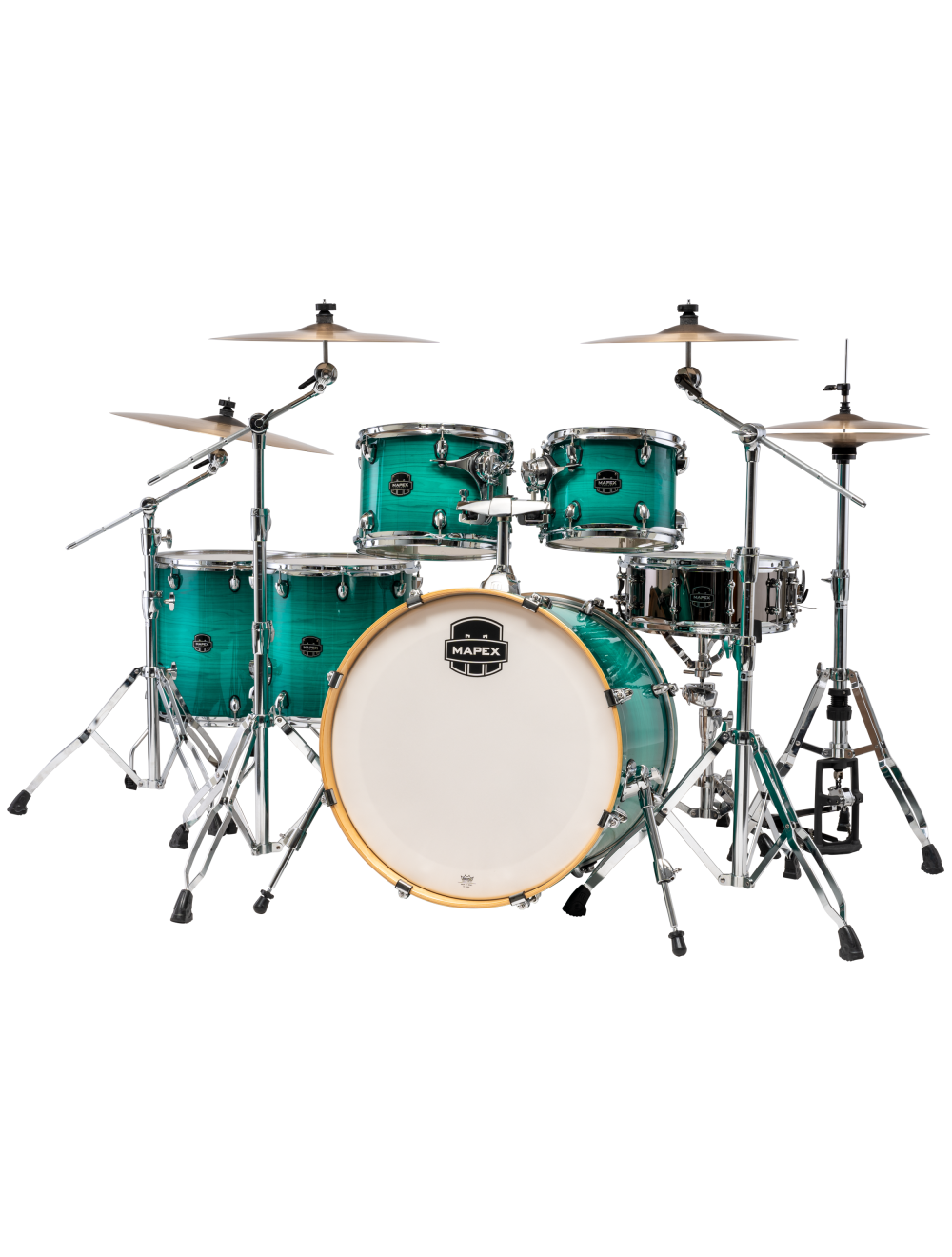 Mapex Armory Studioease 6-Pc Shell Pack w/ 22" Kick - Jade Stone Burst