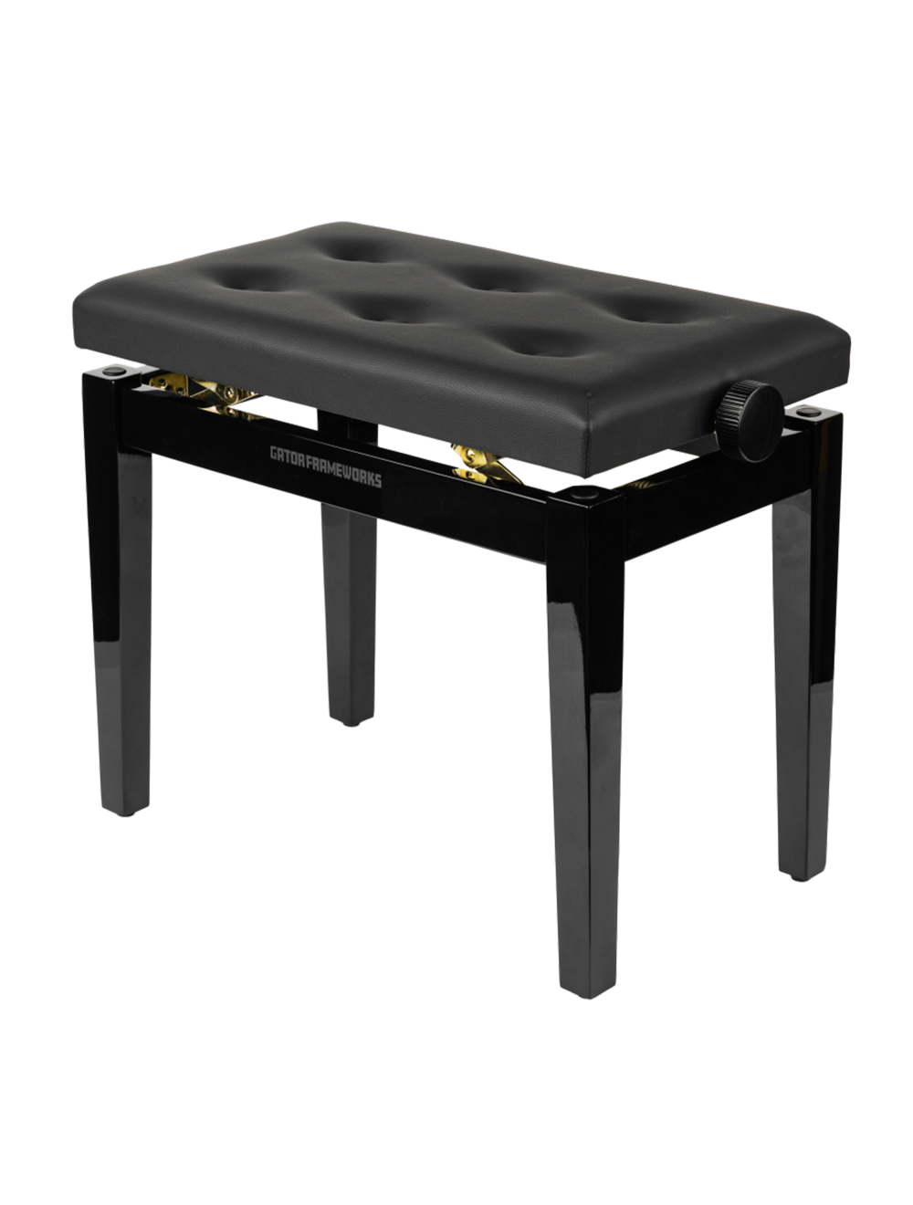 Gator Frameworks GFW-KEYBENCH-HABK Deluxe Piano Bench - Black