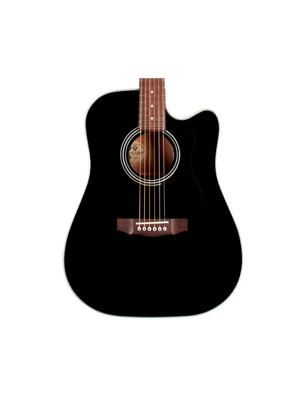 Guild D-140CE Dreadnought Cutaway A/E Guitar - Black - B-Stock