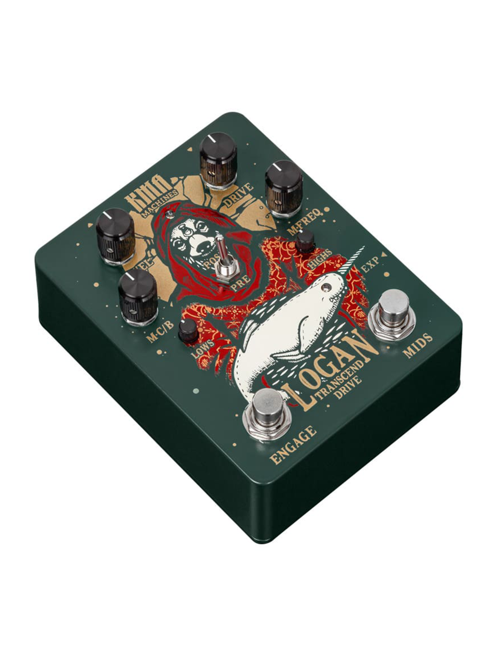 KMA Machines LOGAN Overdrive Pedal w/Switchable Mid Boost