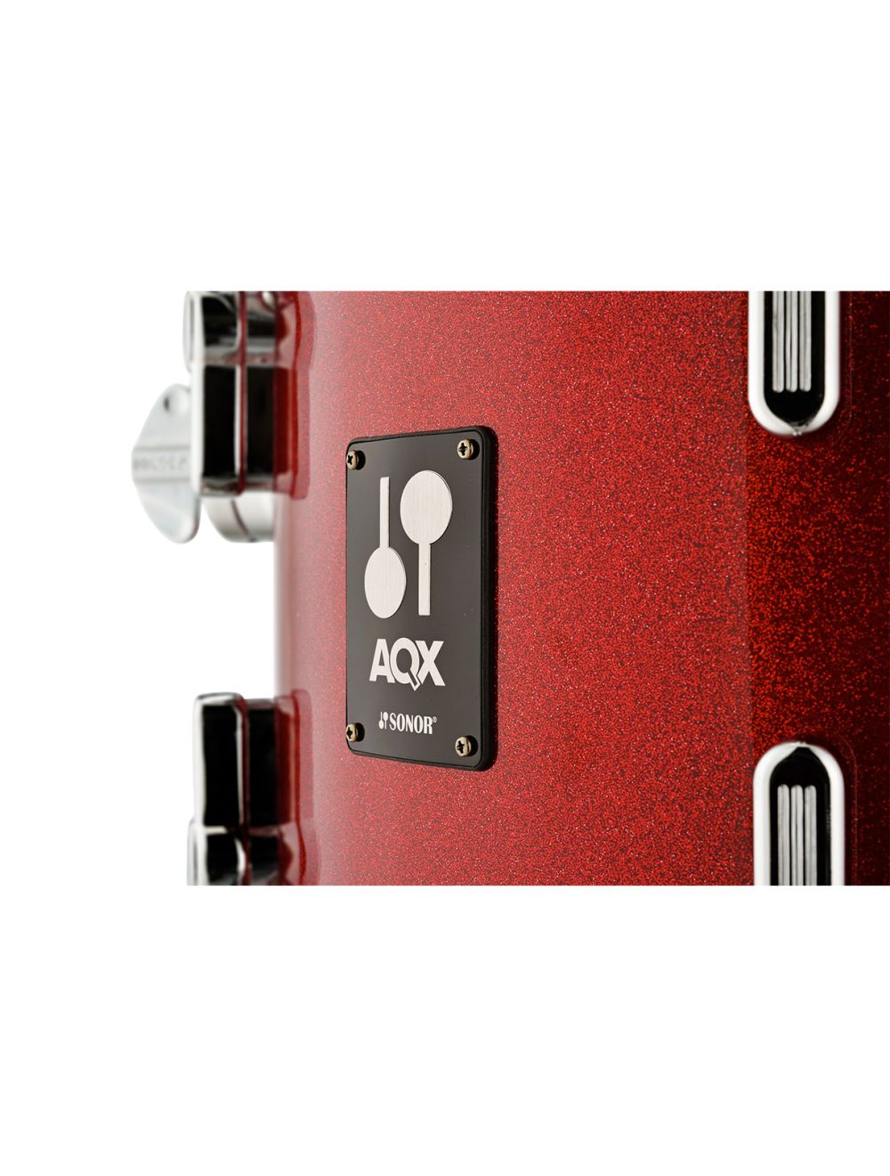 Sonor AQX Studio Drum Set w/ Hardware & Cymbals - Red Moon Sparkle