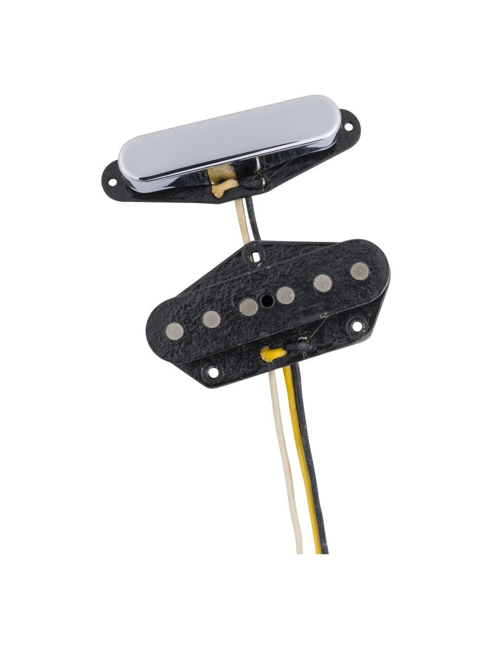 Used Fender Custom Shop 50/51 Blackguard Tele Pickup Set - Black/Chrome