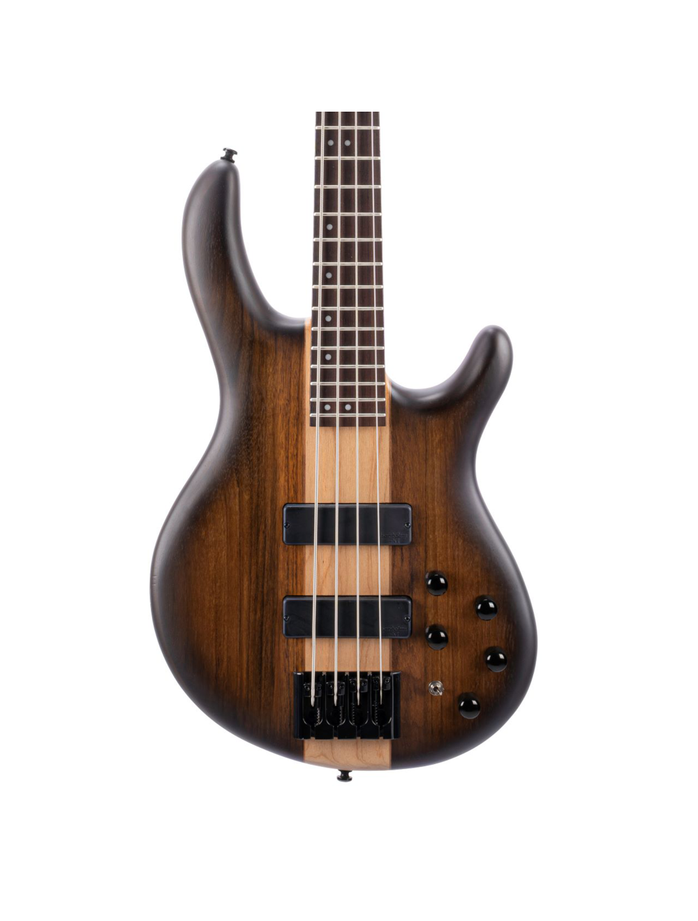 Cort C4 Plus OVMH Ovangkol Bass Guitar - Antique Brown Burst