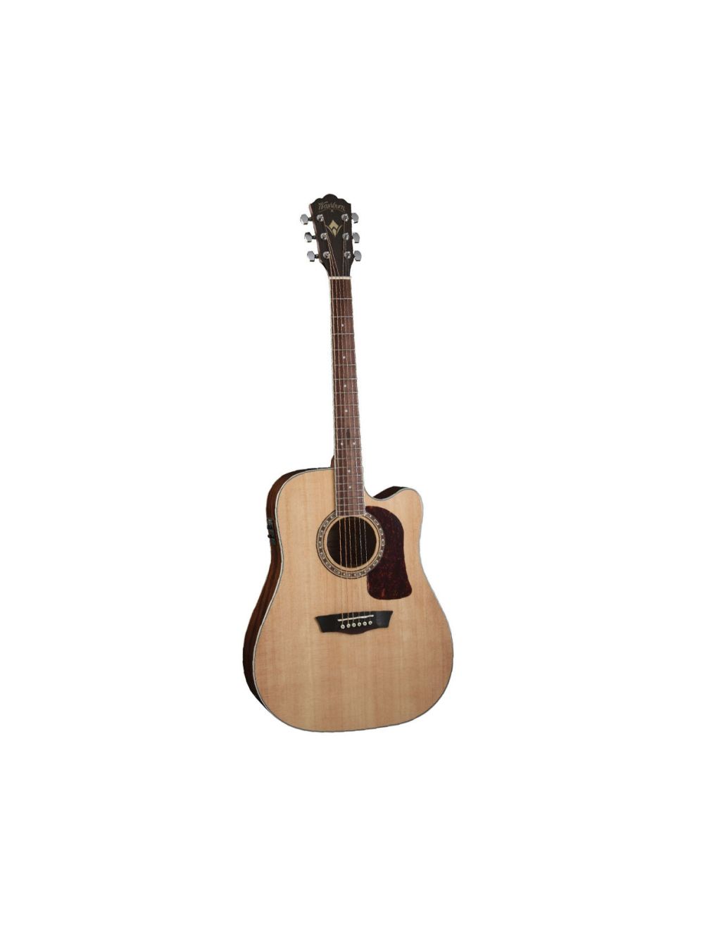 Washburn HD10SCE Heritage Series Dreadnought Cutaway A/E Guitar Natural Open Box