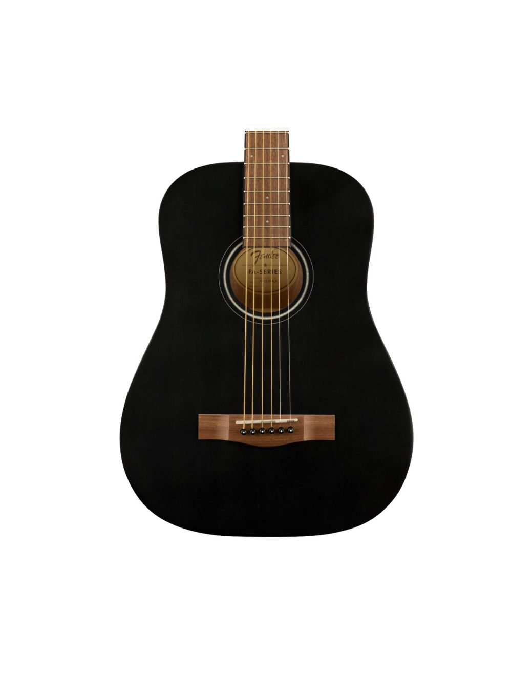 Fender FA-15 3/4 Scale Acoustic Guitar - Black w/ Walnut FB