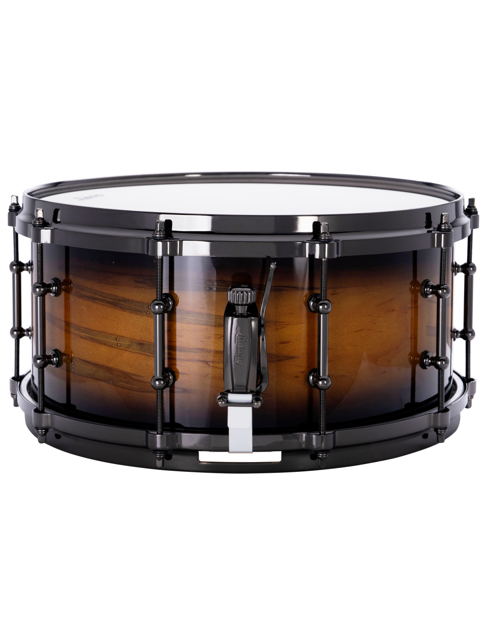 Ludwig Ambrosia 6.5x14" Maple Exotic Snare Drum - Black Gold Burst