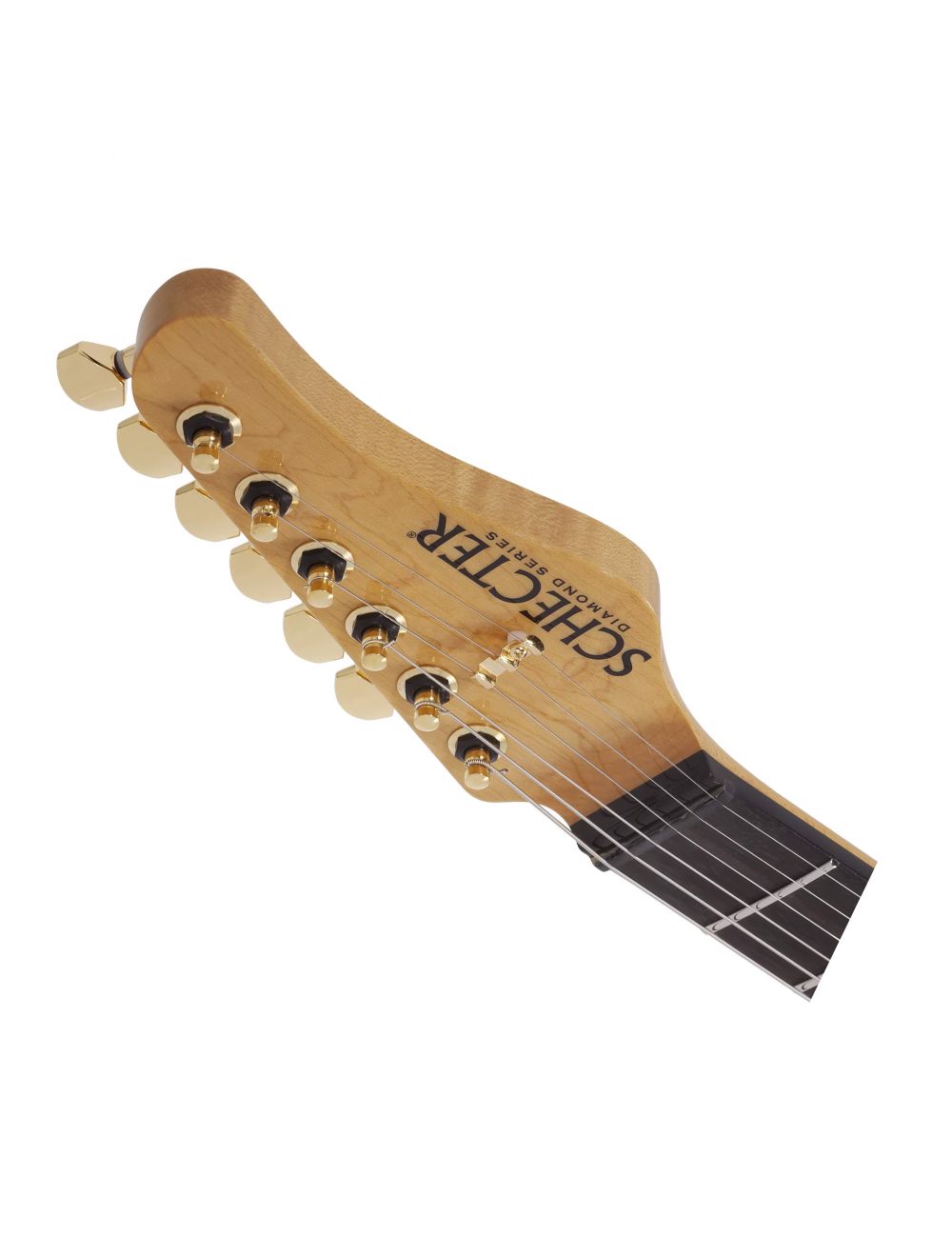 Schecter California Classic Electric Guitar w/ Case - Trans Amber