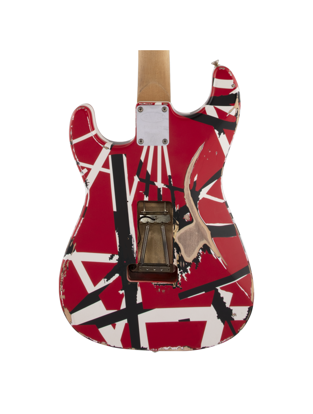 EVH Striped Series Frankie - Red/White/Black Relic w/ Maple FB