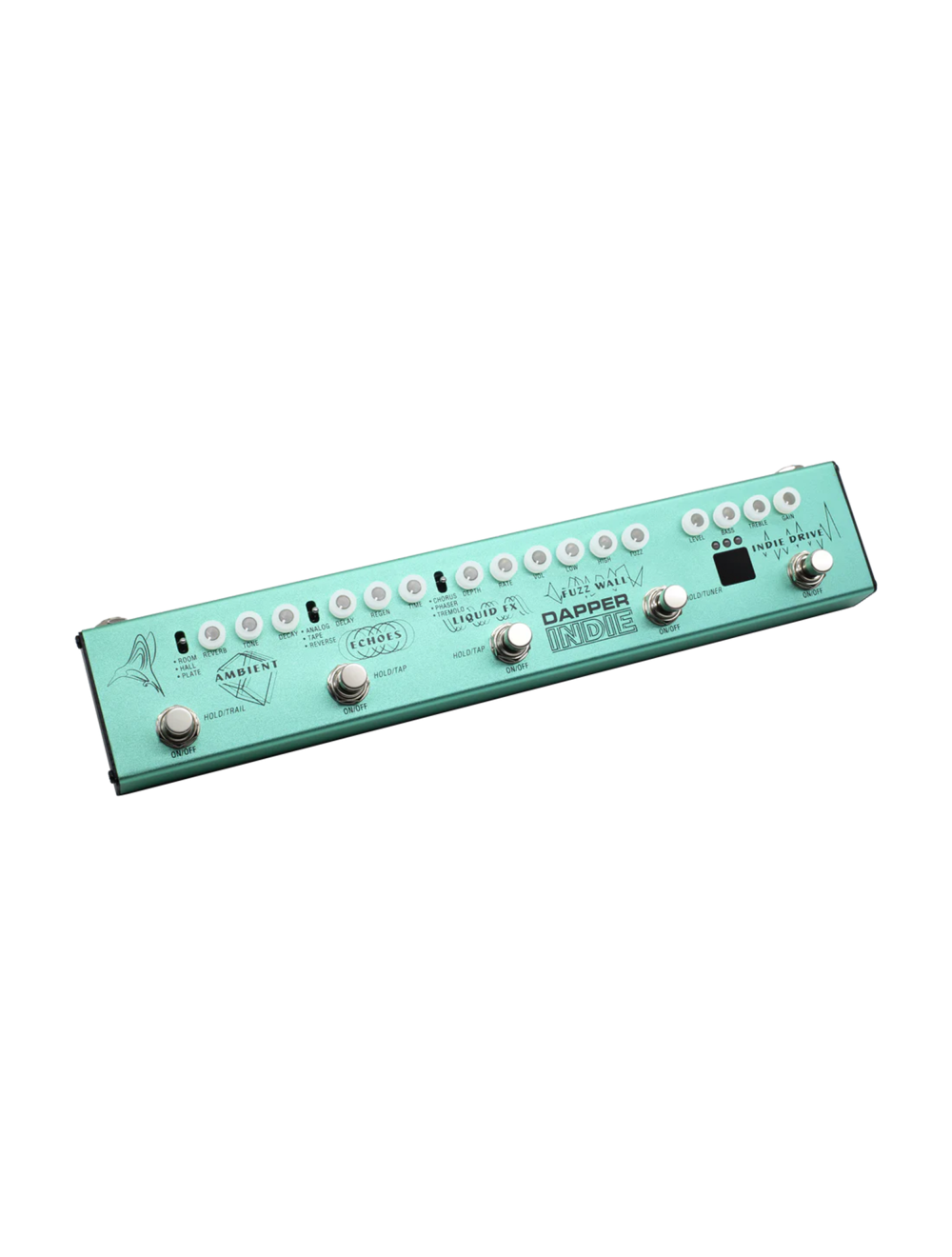 Valeton Dapper Indie Guitar Multi-Effects Strip w/Power Supply