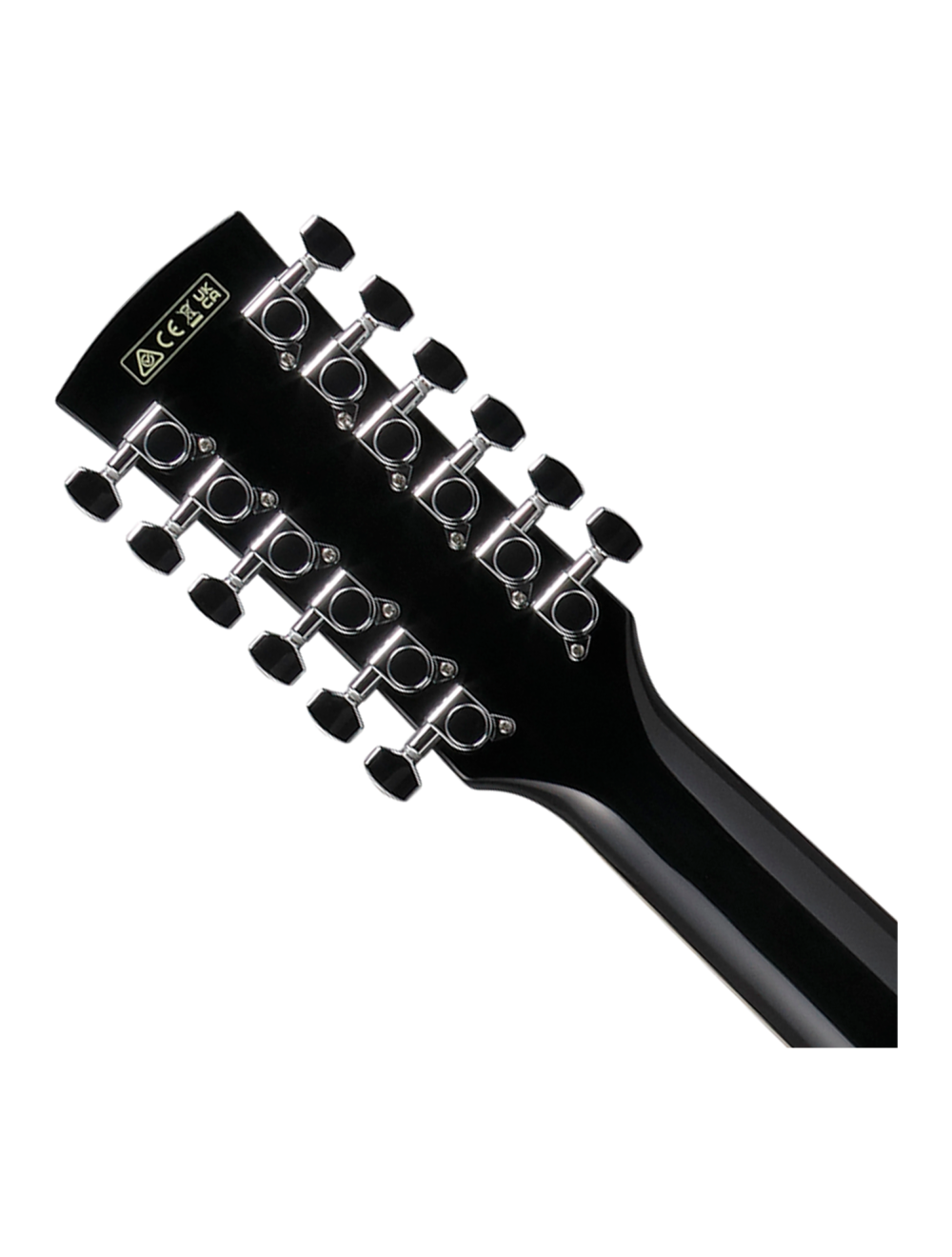 Used Ibanez AJ7012M1E 12-String Acoustic-Electric Guitar - Black High Gloss