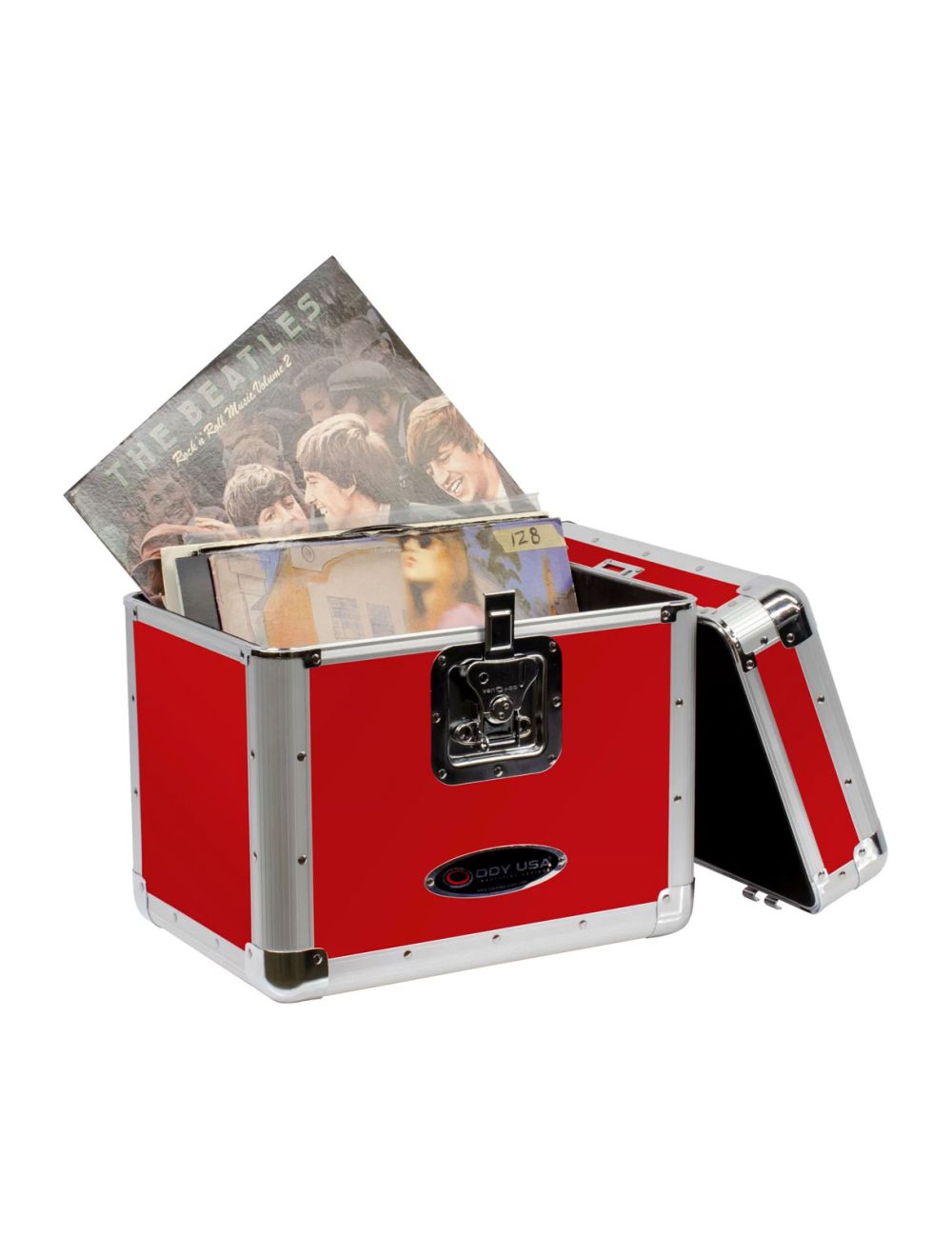 Odyssey KLP2RED Vinyl Records Case (Red)
