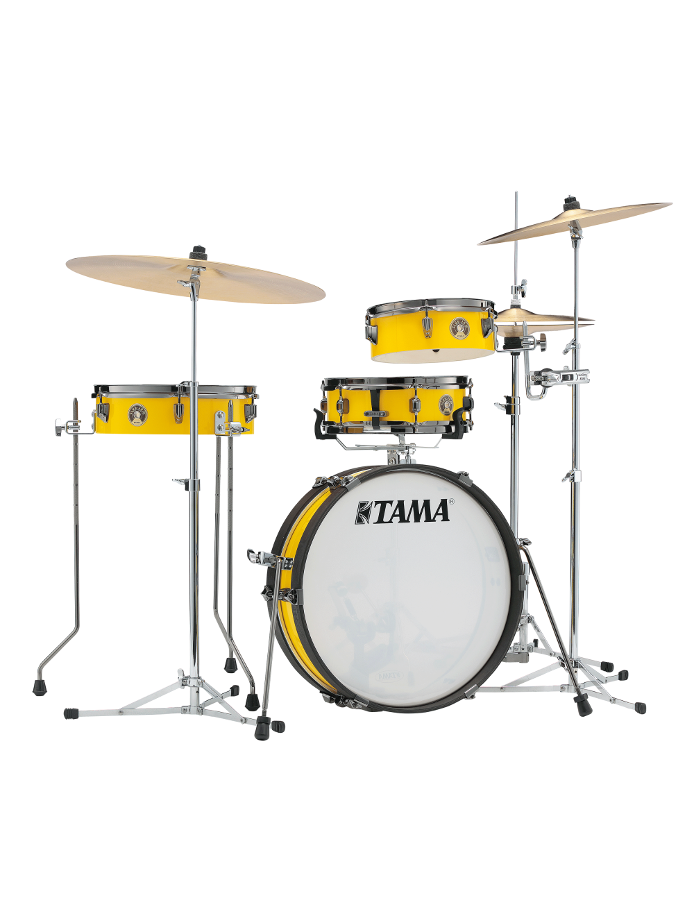 Tama Club-JAM Pancake 4-piece Shell Pack w/18" Kick - Electric Yellow