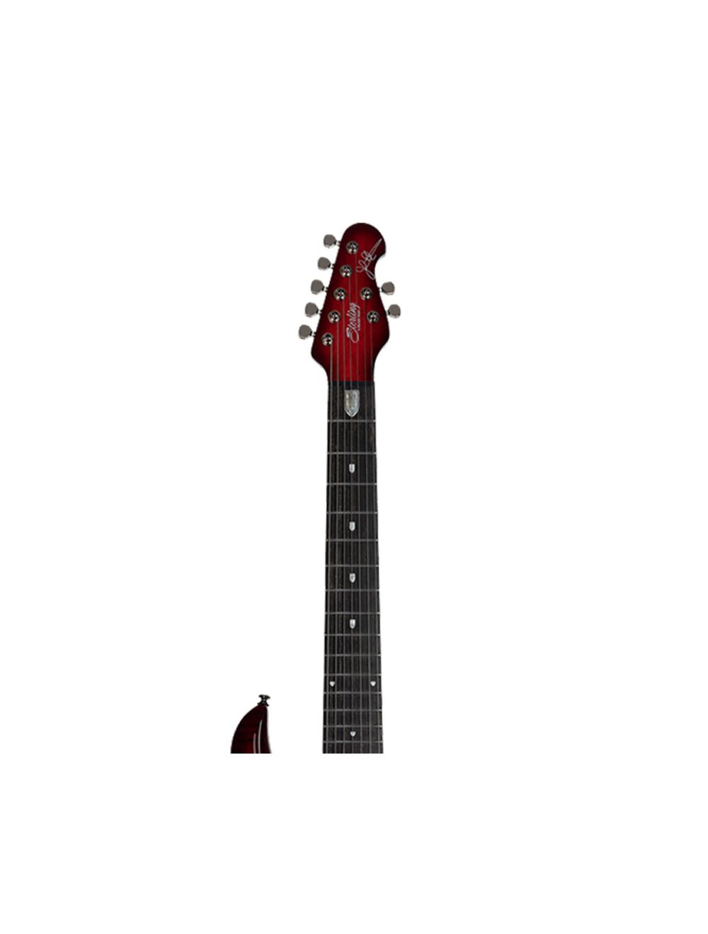 Sterling By Music Man JP Majesty 7 w DiMarzio Flame Top Royal Red W Bag