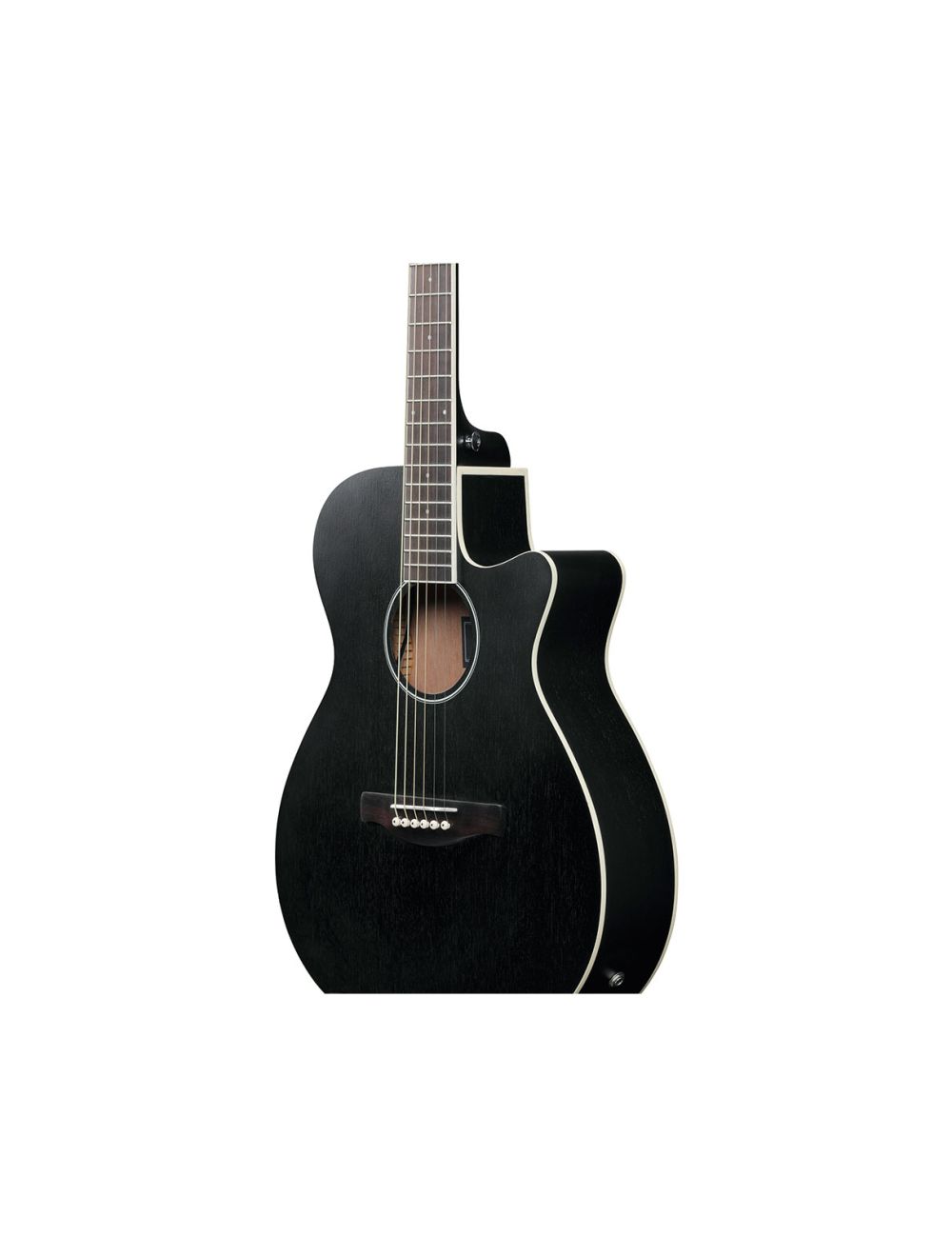 Ibanez AEG7MHWK Acoustic Electric Guitar Weatherd Black Open Pore
