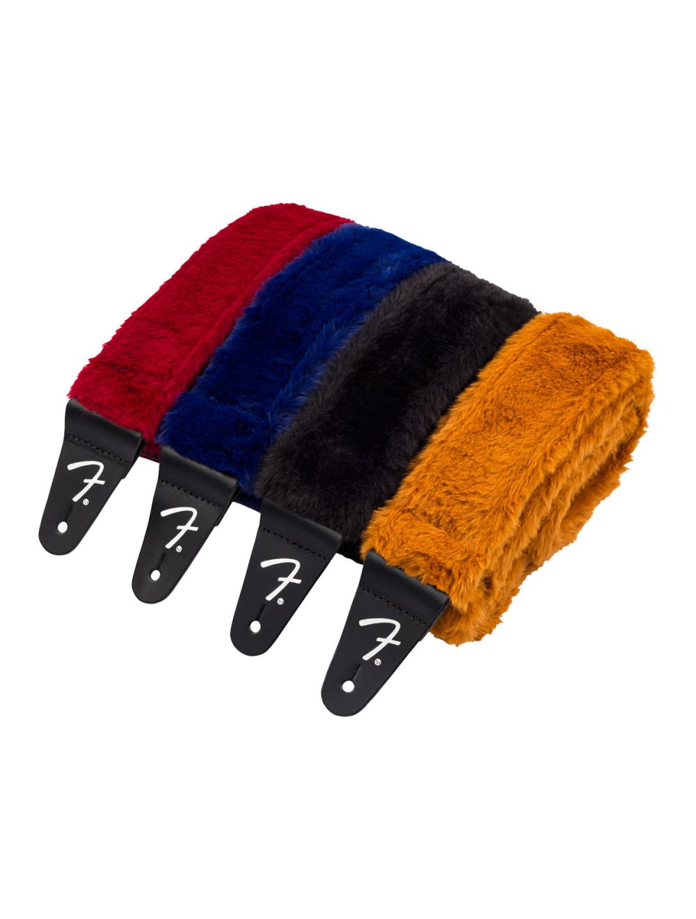 Fender Poodle Plush Guitar Strap - Rust