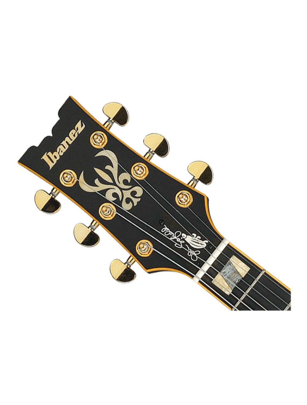 Ibanez John Scofield Signature 6 String Electric Guitar w/ Case - Black Low Gloss