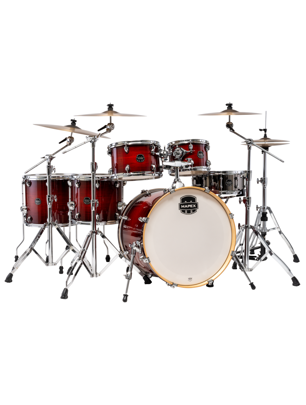 Mapex Armory Series Studioease 6-Pc Shell Pack Fast Toms - Red Onyx Burst