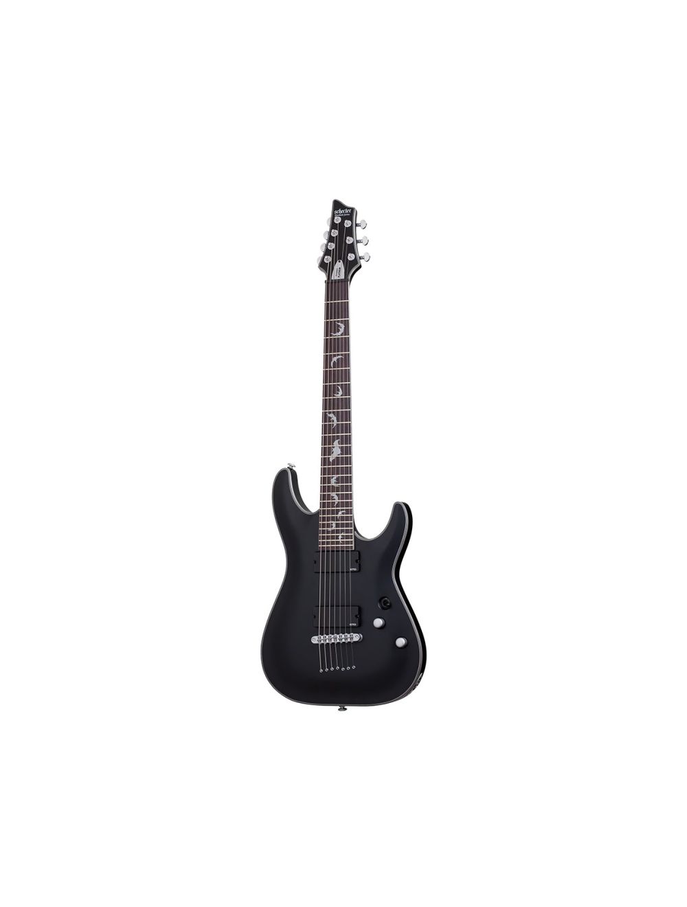 Schecter Damien Platinum-7 7-String Guitar - Satin Black