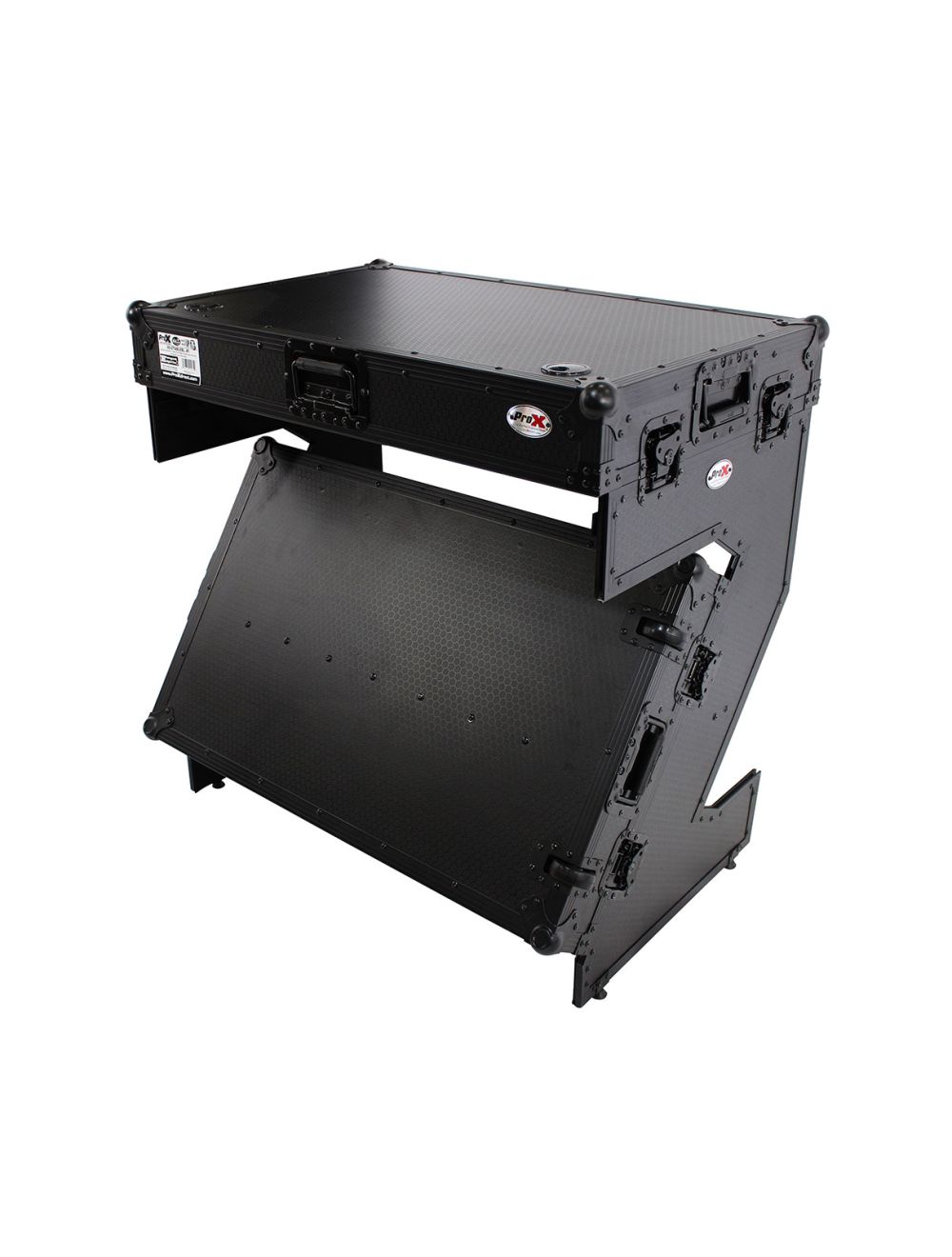 ProX XS-ZTABLEBL JR Folding DJ Z-Table Flight Case (Black)