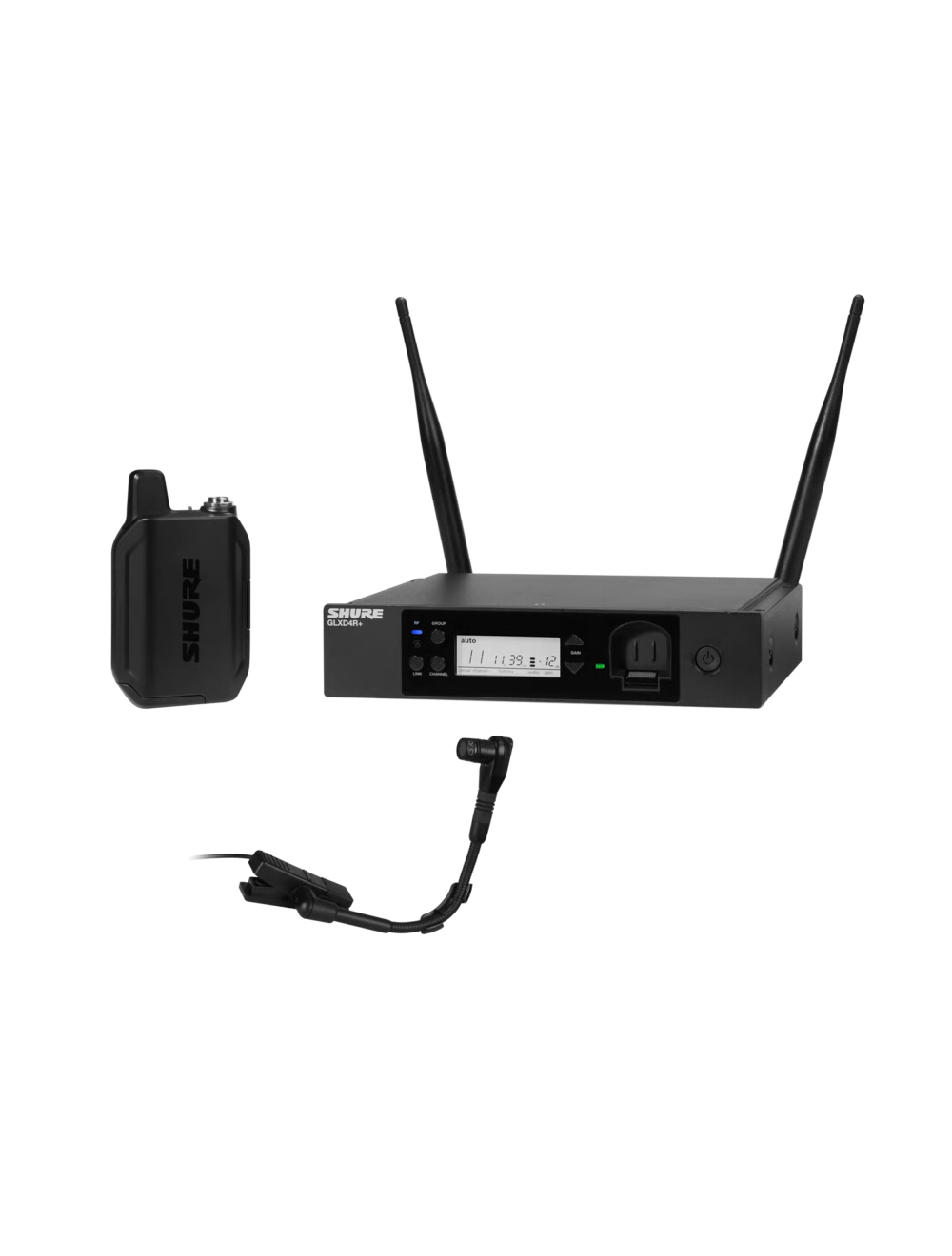 Shure GLXD14R+ Digital Wireless Rack System w/Beta 98H/C Instrument Mic - Z3