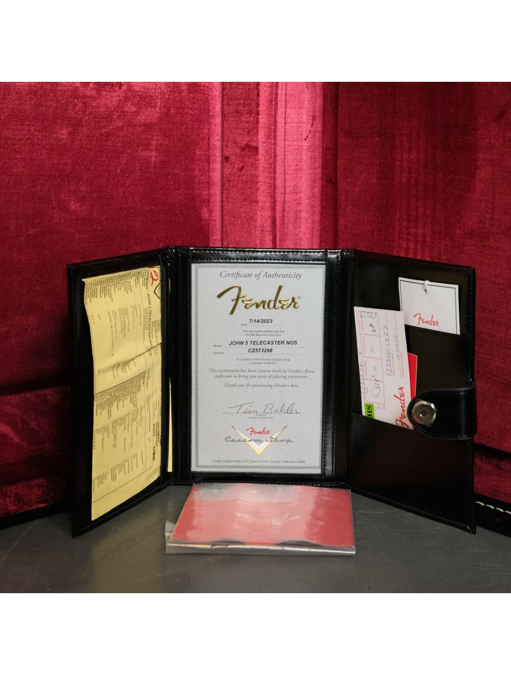 Used Fender Custom Shop John 5 Signature HB Telecaster - Black w/OHSC