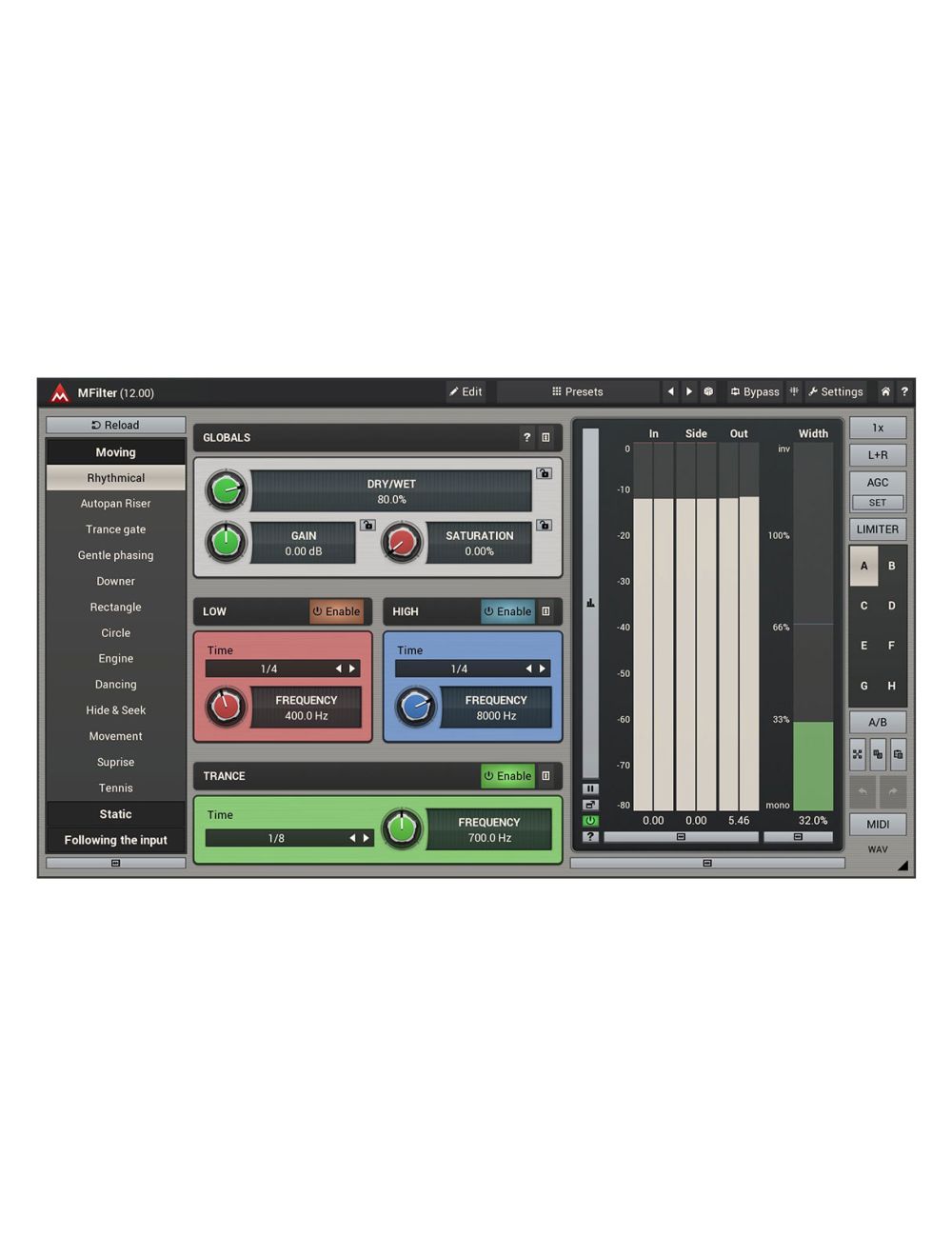 Melda MFilter Add Some Movement to a Static Track