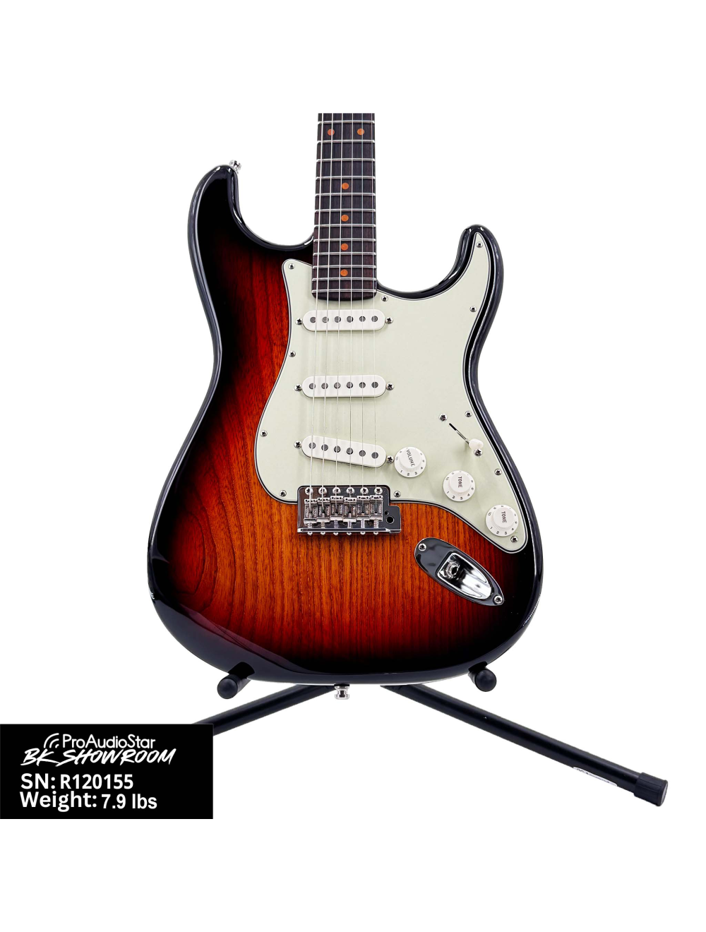 Used Fender Custom Shop Stratocaster - 3-tone Sunburst w/OHSC