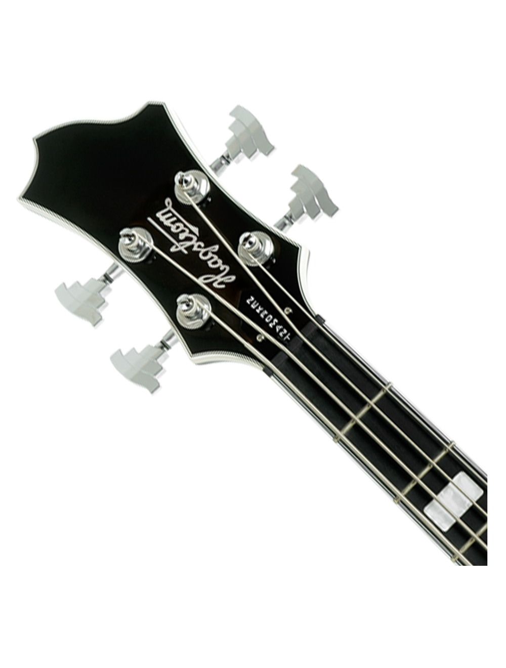 Hagstrom Nekromant 4 Single Cut Bass Guitar - Black Gloss