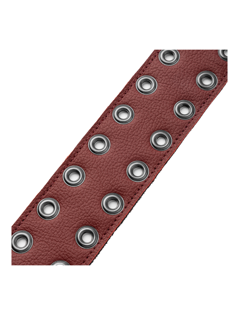 Levy's Rebel Leathers Series Leather Guitar Strap - Oxblood w/Black Eyelets