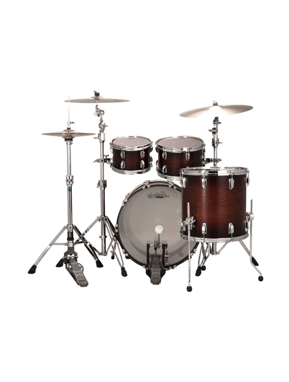 Ludwig Classic Oak Studio 4-pc Shell Pack w/22" Kick - Brown Burst