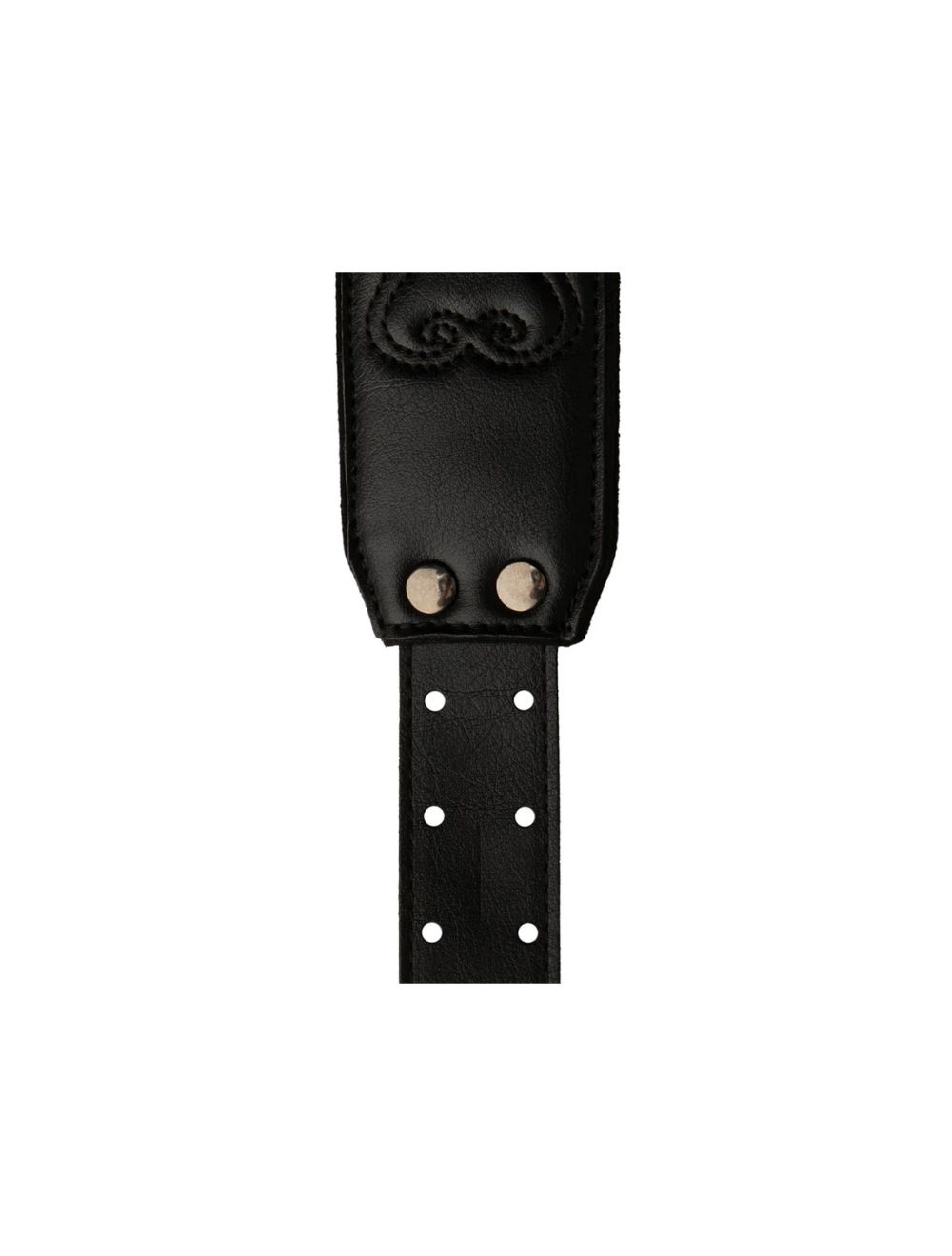 PRS 2.4" Padded Guitar Strap w/RAS Custom Leather (Faux) Birds - Black