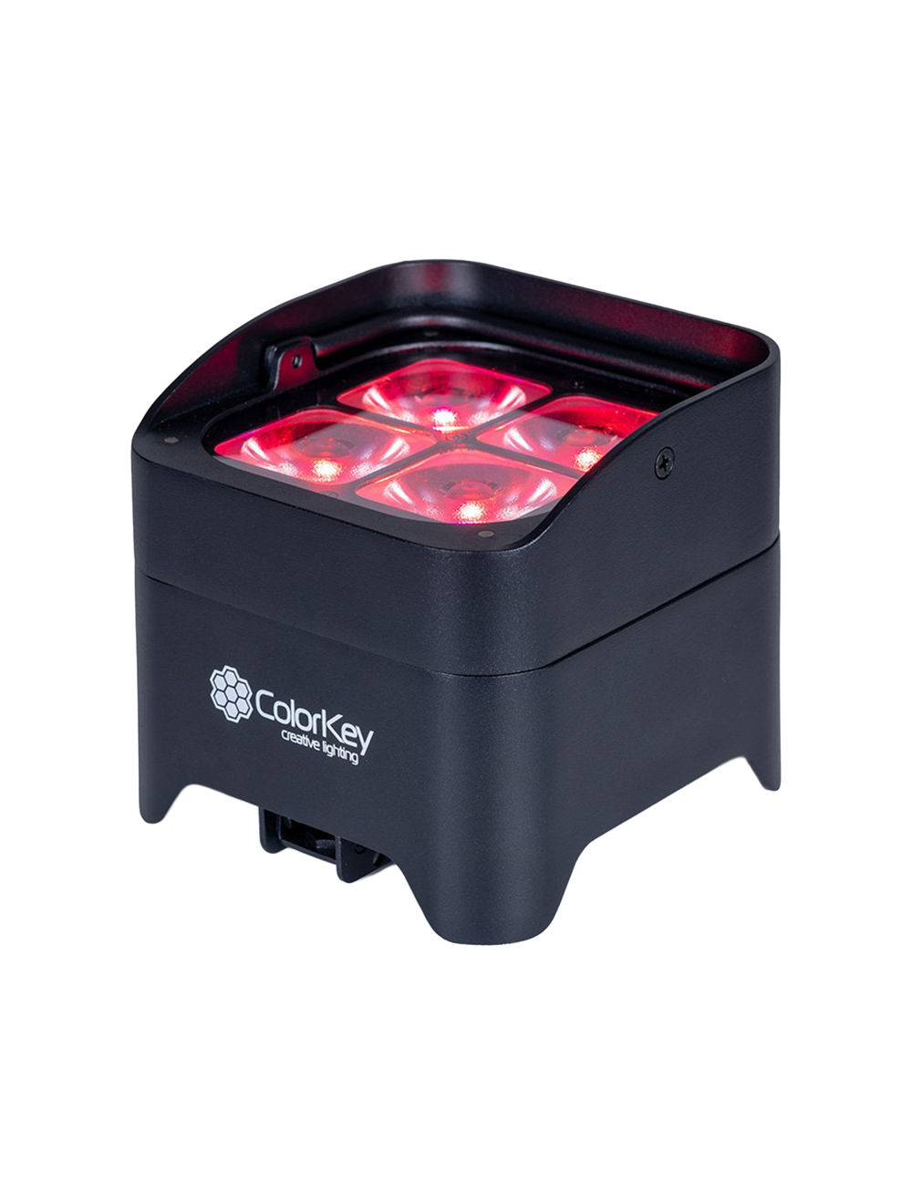 ColorKey MobilePar Mini HEX 4 MKII LED Par Light Bundle - 4-Pack w/Case