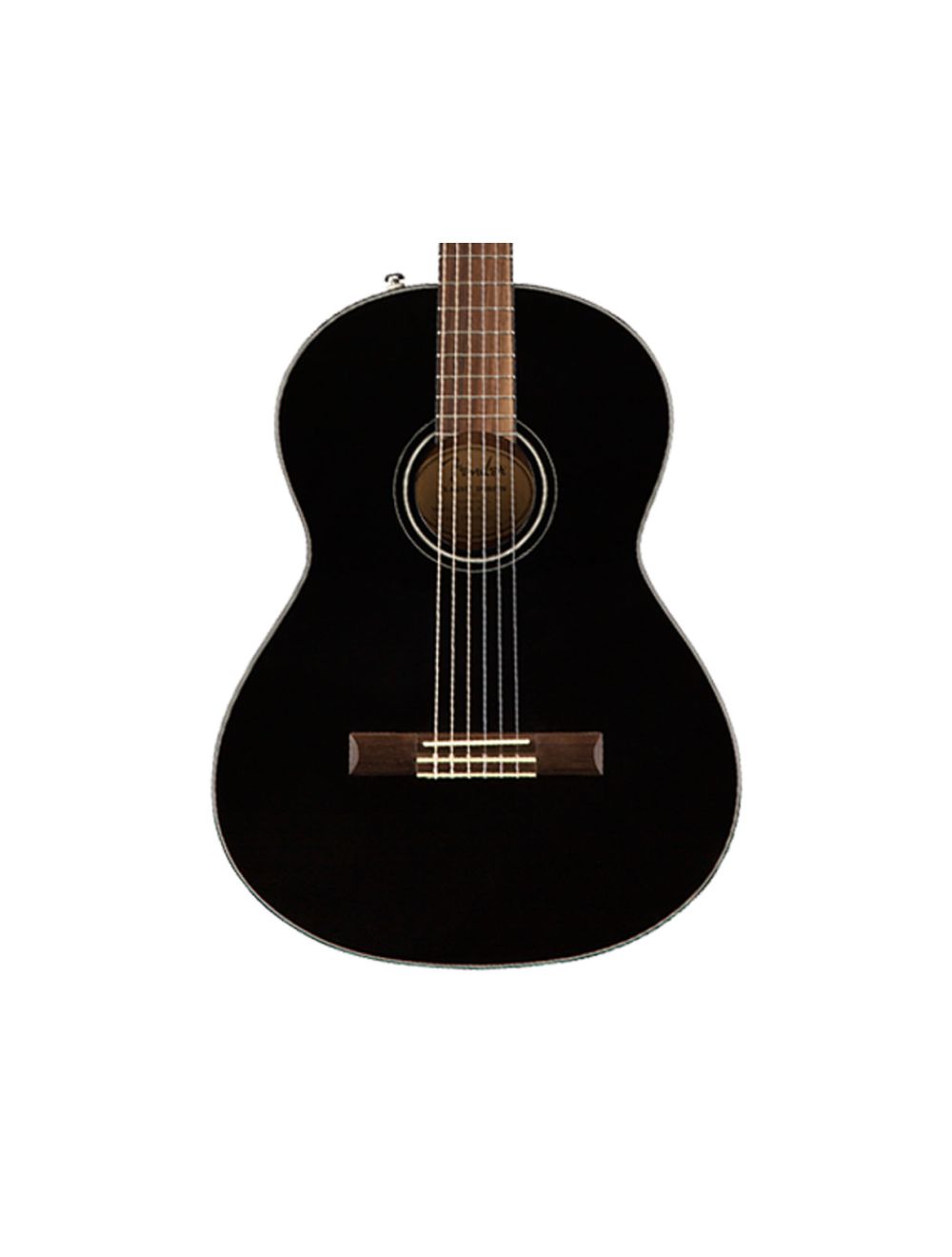 Fender CN-60S Nylon Acoustic Guitar - Black w/ Walnut FB