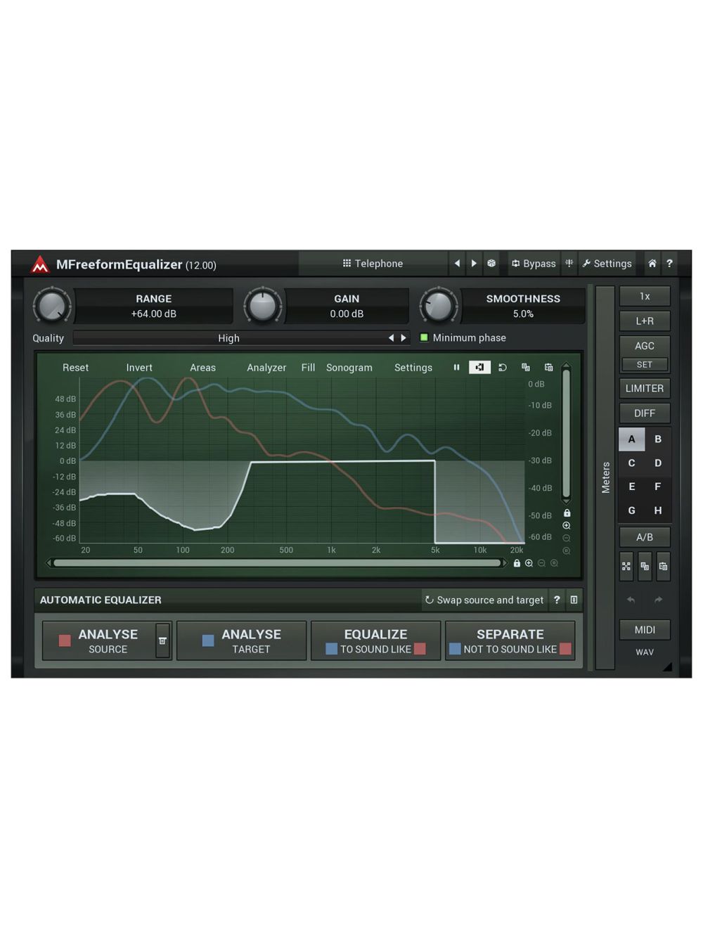 Melda MFreeformEqualizer Draw Your Own EQ Curve