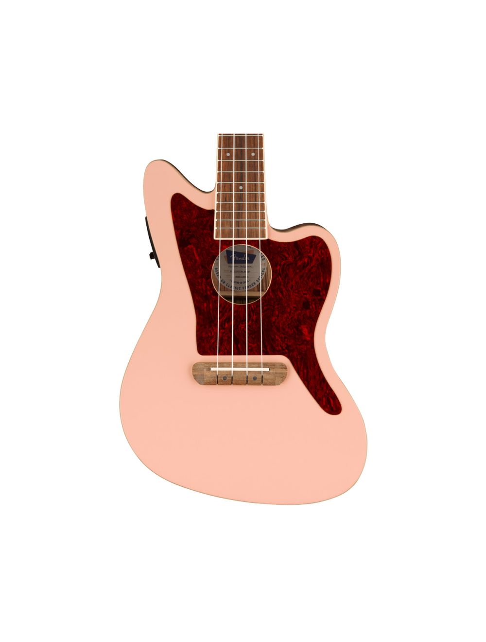 Fender Fullerton Jazzmaster Uke - Shell Pink w/ Walnut FB