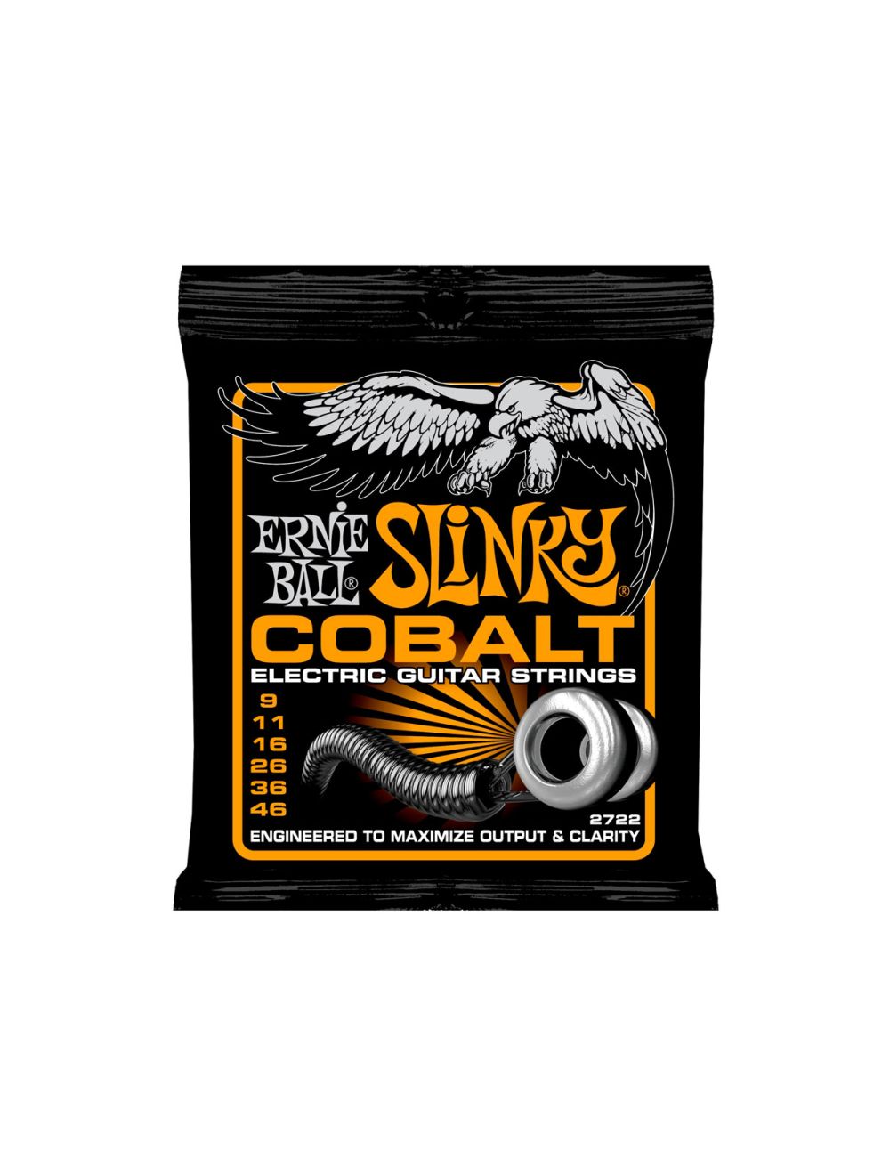 Ernie Ball Cobalt Hybrid Slinky Electric Guitar Strings - 9-46