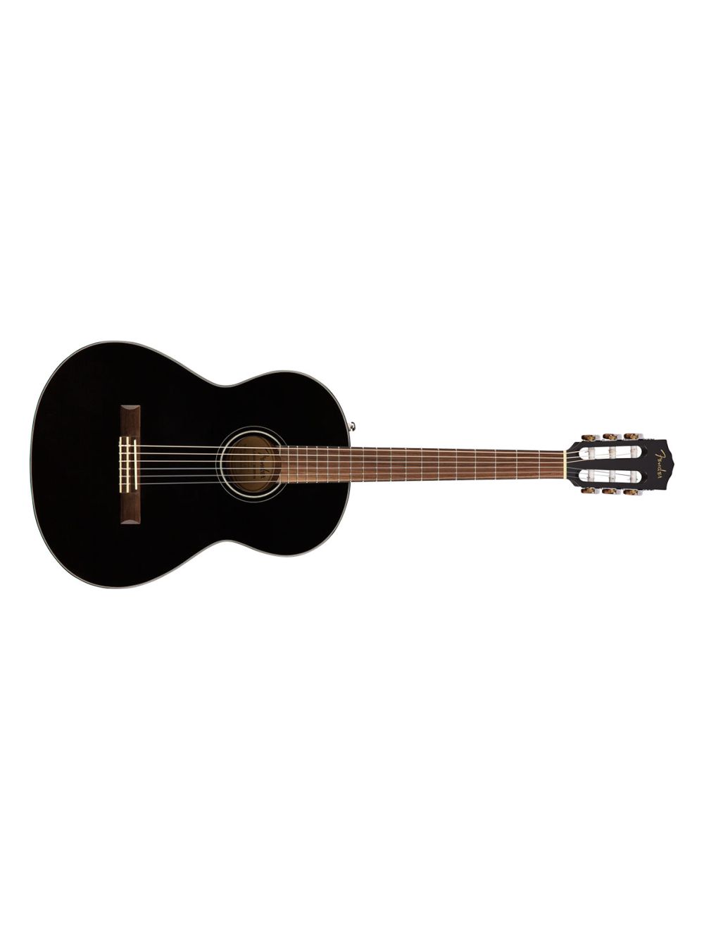 Fender CN-60S Nylon Acoustic Guitar - Black w/ Walnut FB