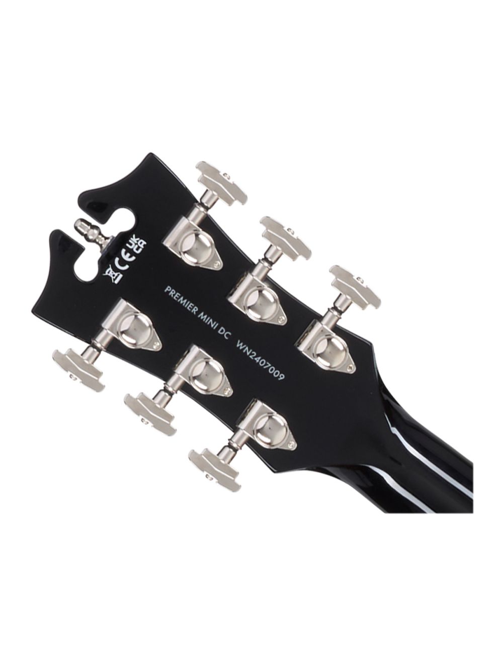 D'Angelico Premier Mini DC Semi-Hollow Guitar - Black - Open Box