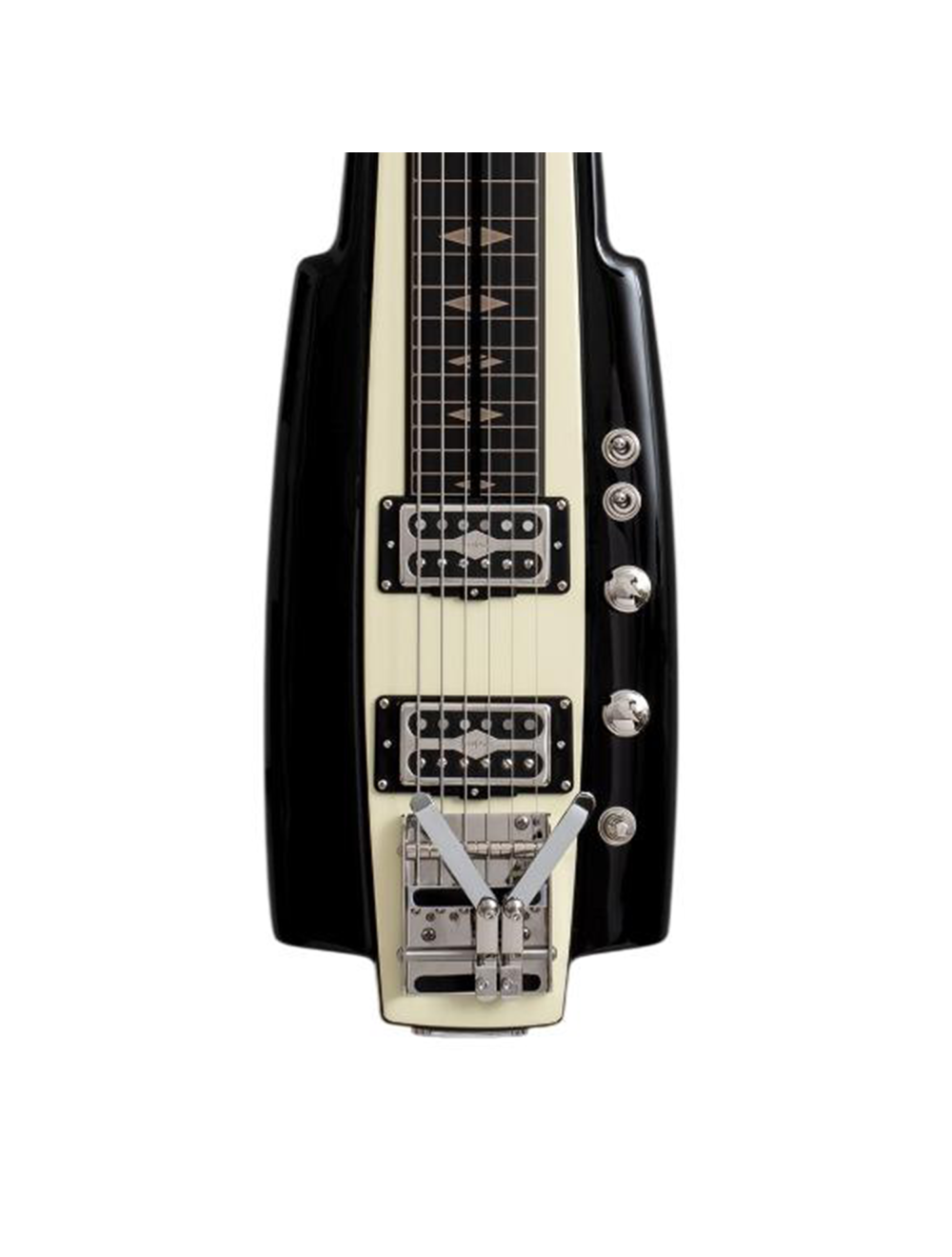 Duesenberg Fairytale Lap Steel Split/King Edition - Ivory & Black