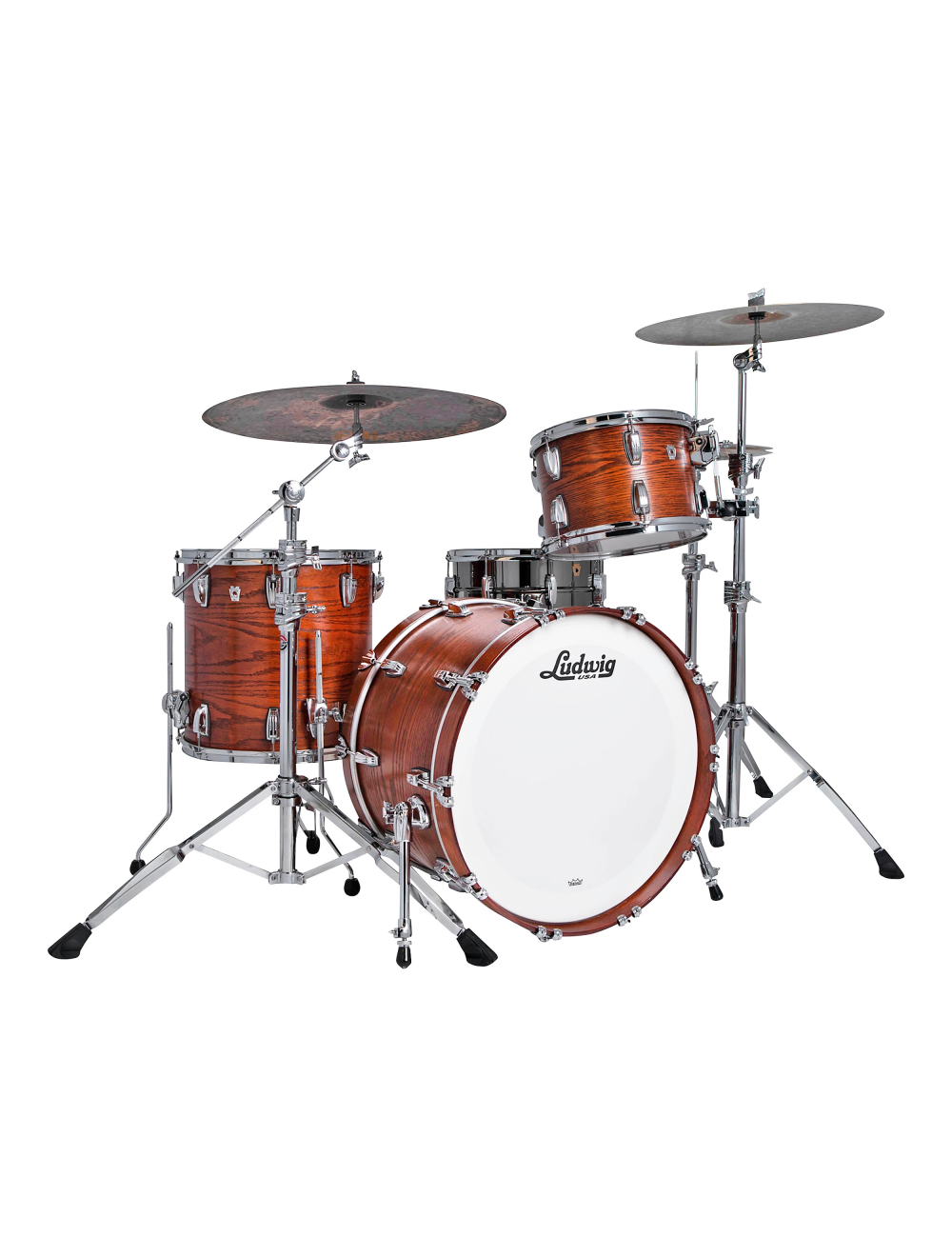 Ludwig Classic Oak Fab 3pc Shell Pack w/22" Kick - Tennessee Whiskey