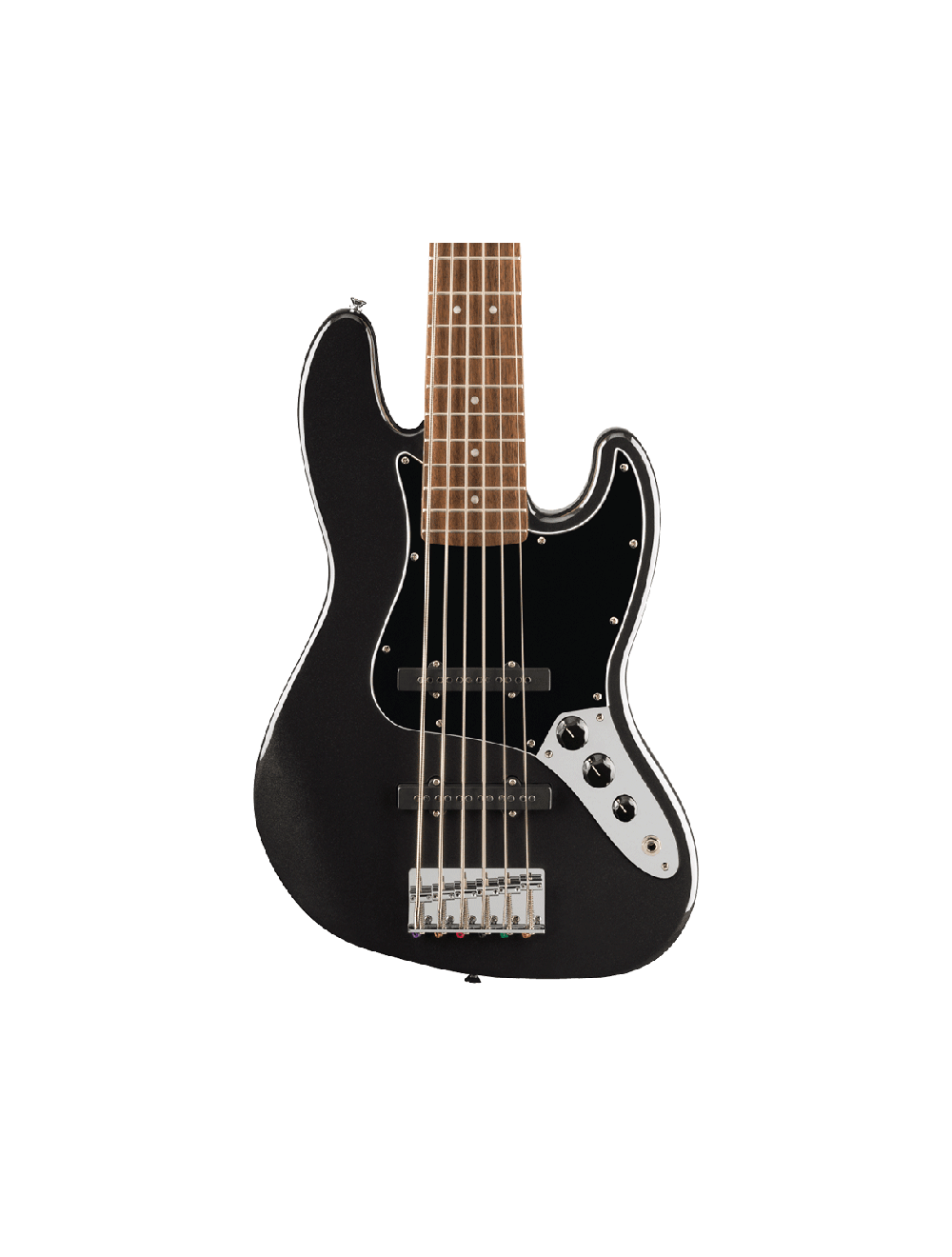 Squier Affinity Jazz Bass VI - Black Metallic w/Laurel FB
