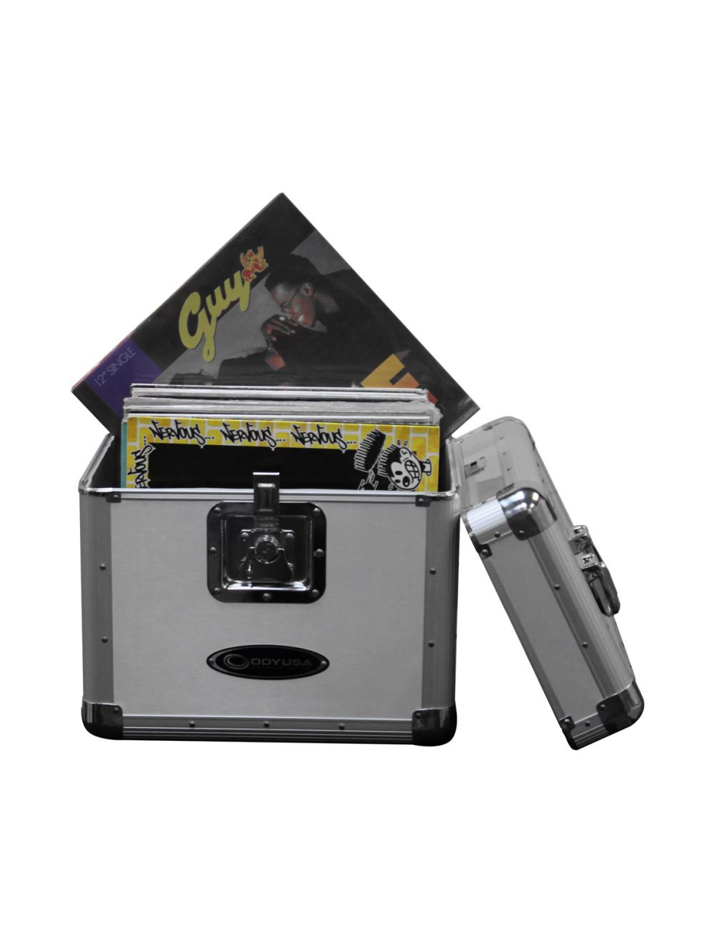 Odyssey KLP1SIL Vinyl Record Case (Silver) (Open Box)